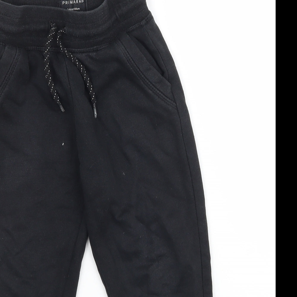 Primark Boys Black   Jogger Trousers Size 3-4 Years