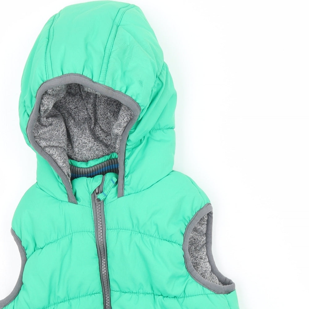 Mini Club Boys Green   Gilet Coat Size 4-5 Years