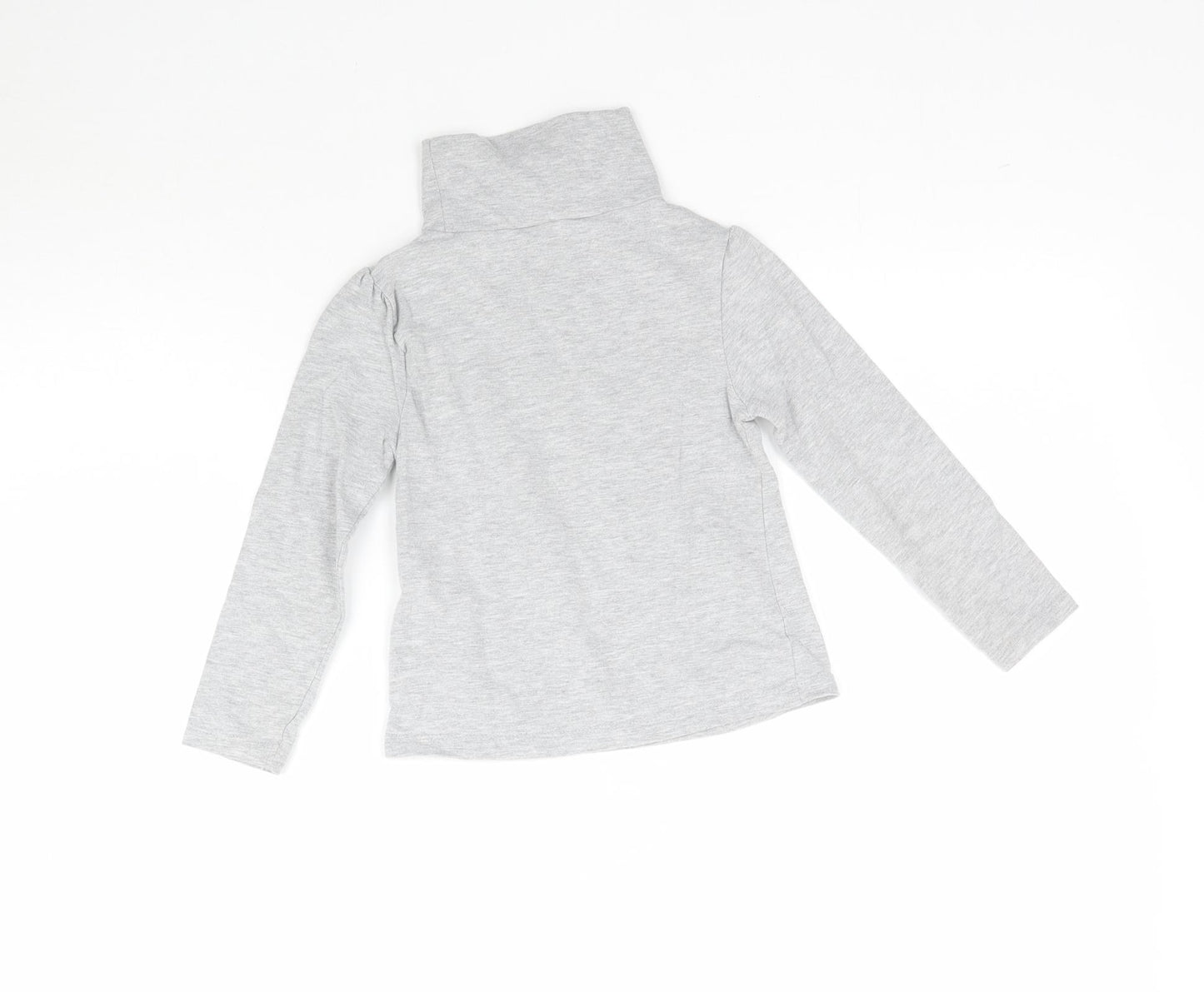 Disney Girls Grey   Basic T-Shirt Size 4 Years  - Frozen Elsa