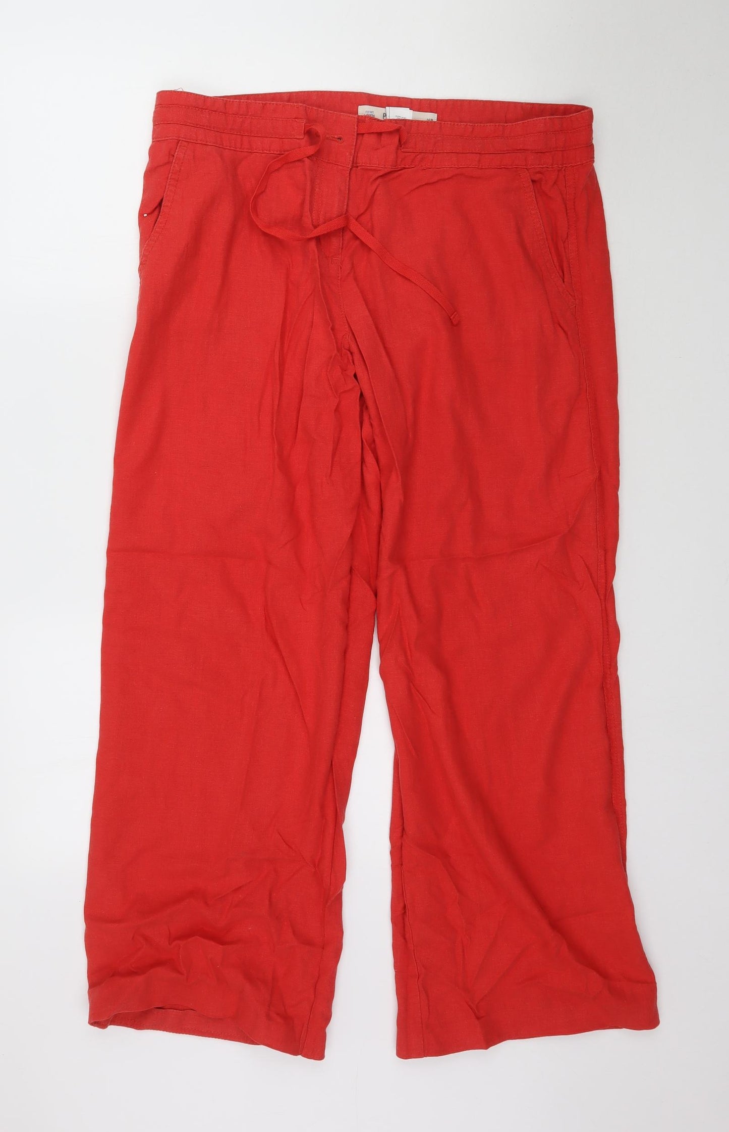 NEXT Womens Red   Trousers  Size 16 L30 in