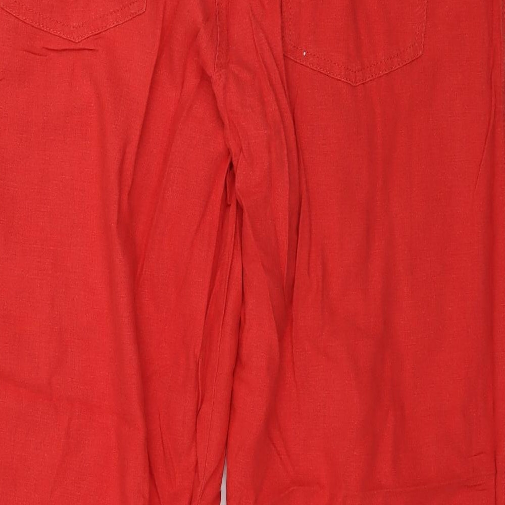 NEXT Womens Red   Trousers  Size 16 L30 in