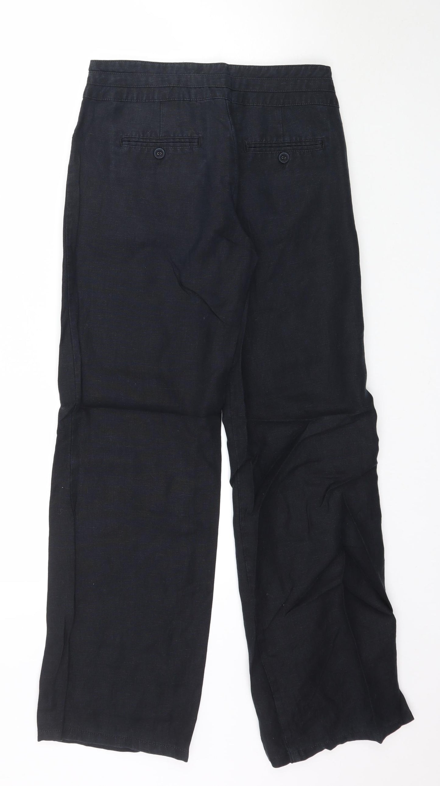 Monsoon Womens Black   Trousers  Size 8 L31 in