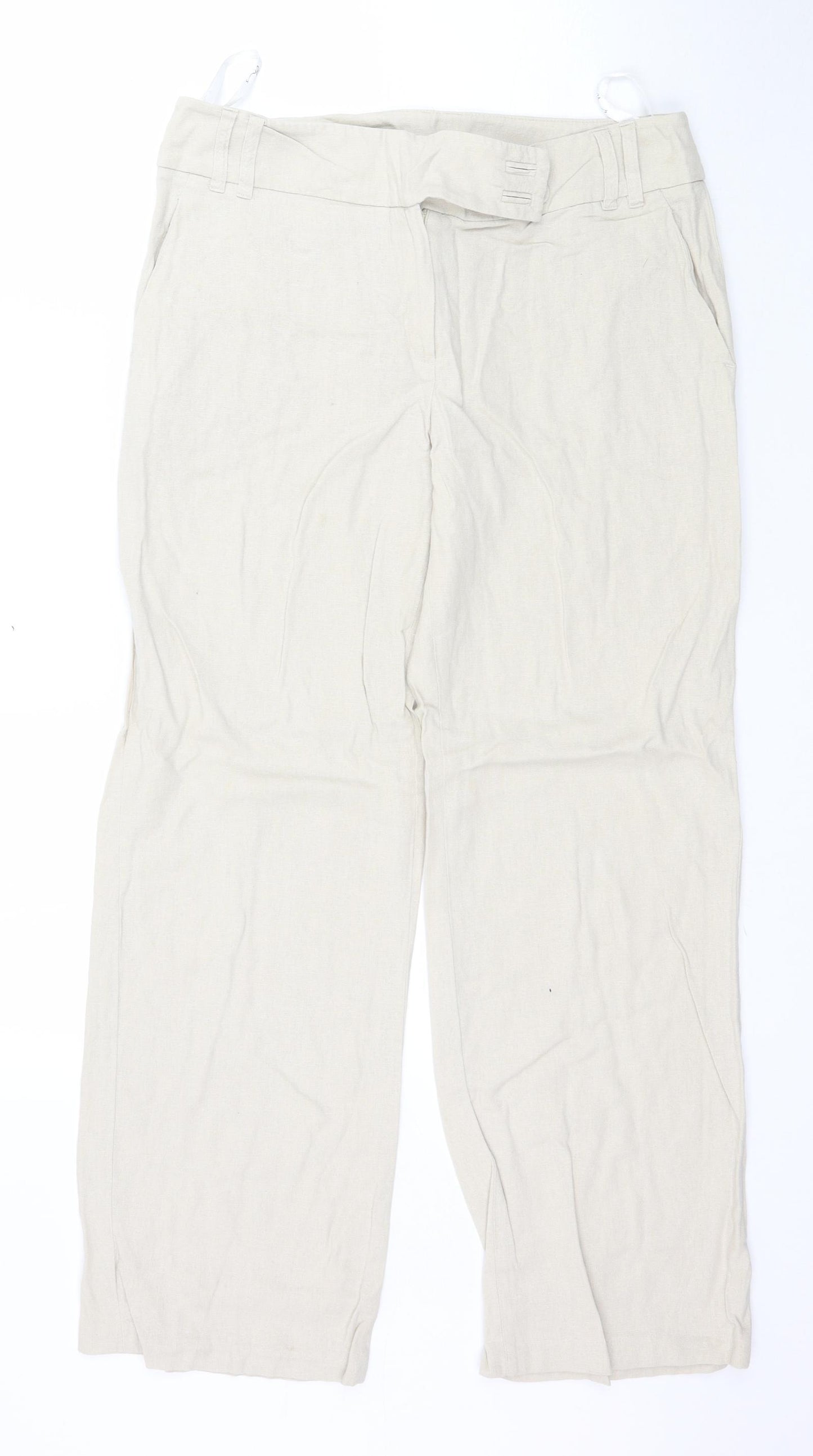 BHS Womens Beige   Trousers  Size 10 L28 in