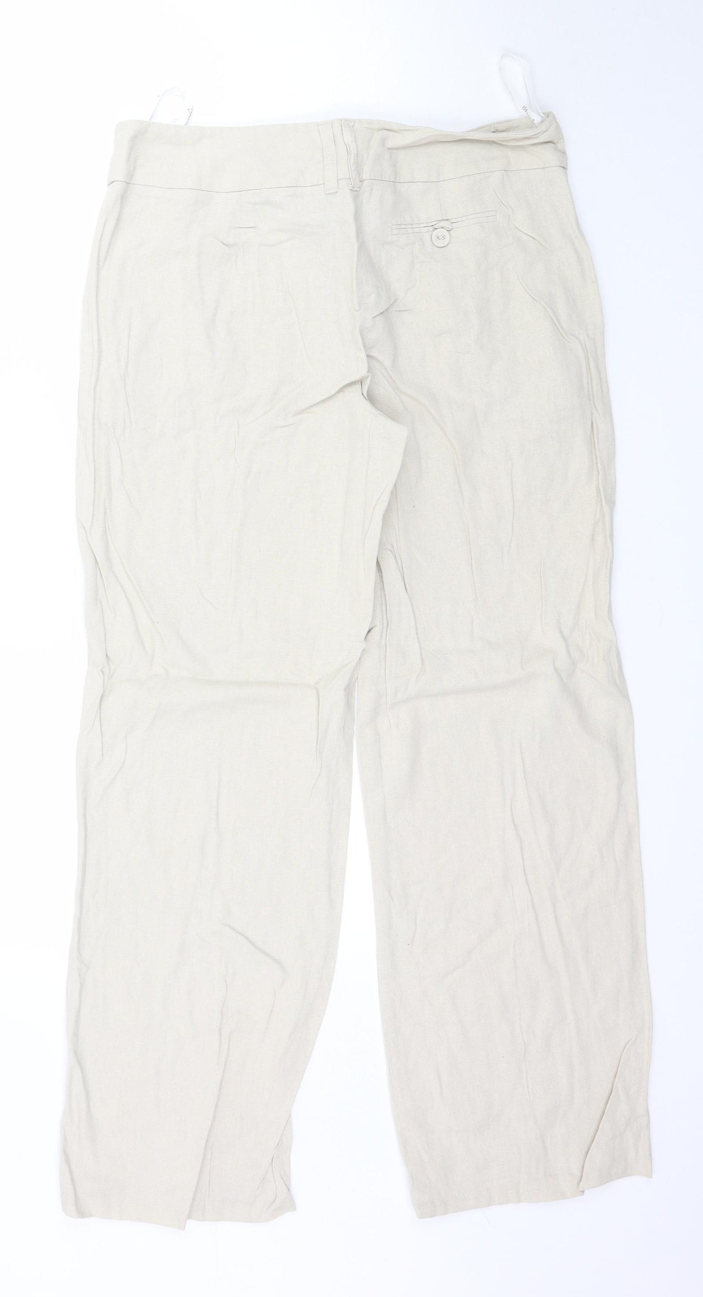 BHS Womens Beige   Trousers  Size 10 L28 in