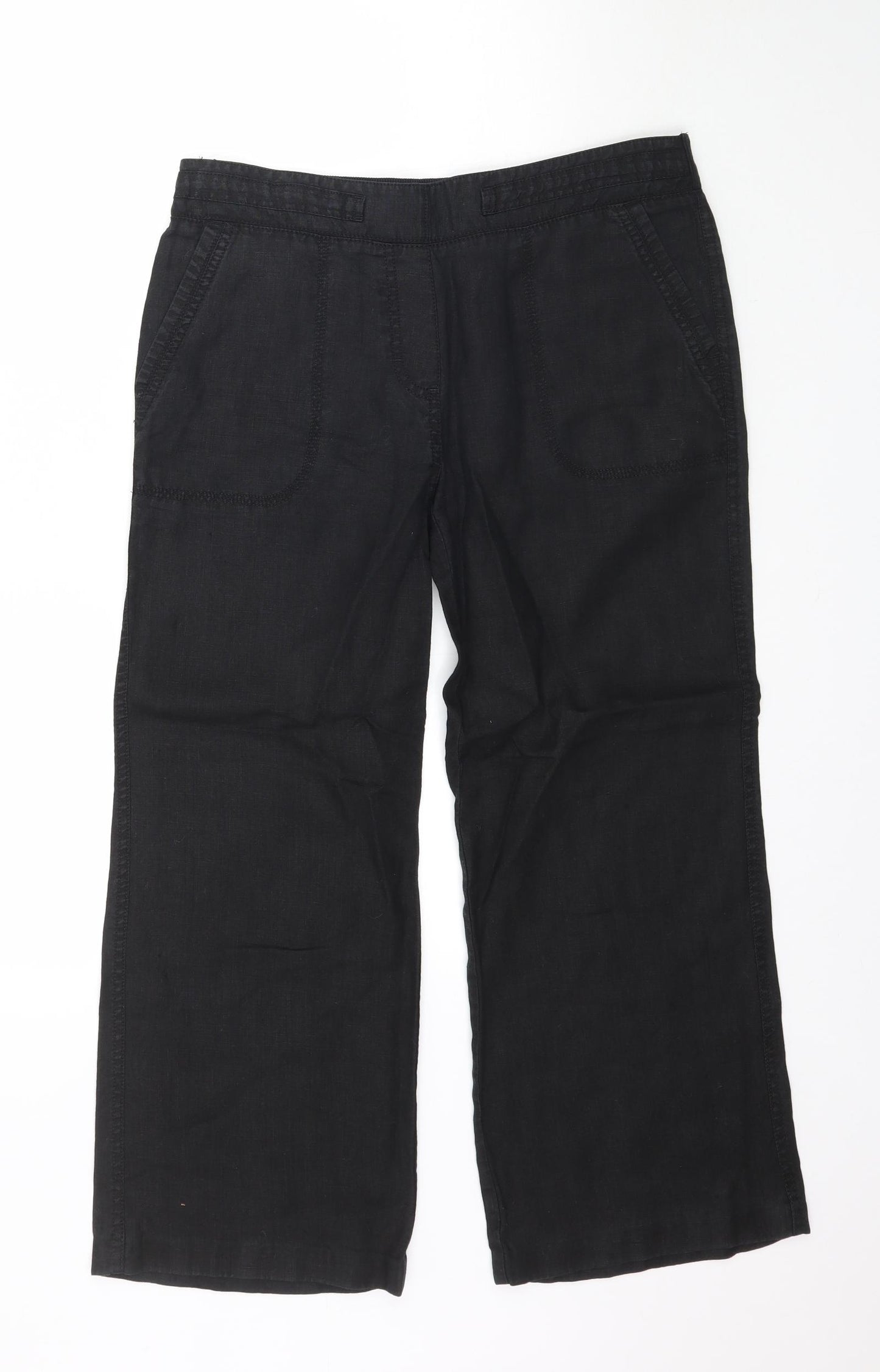 Marks and Spencer Womens Black   Trousers  Size 10 L26 in