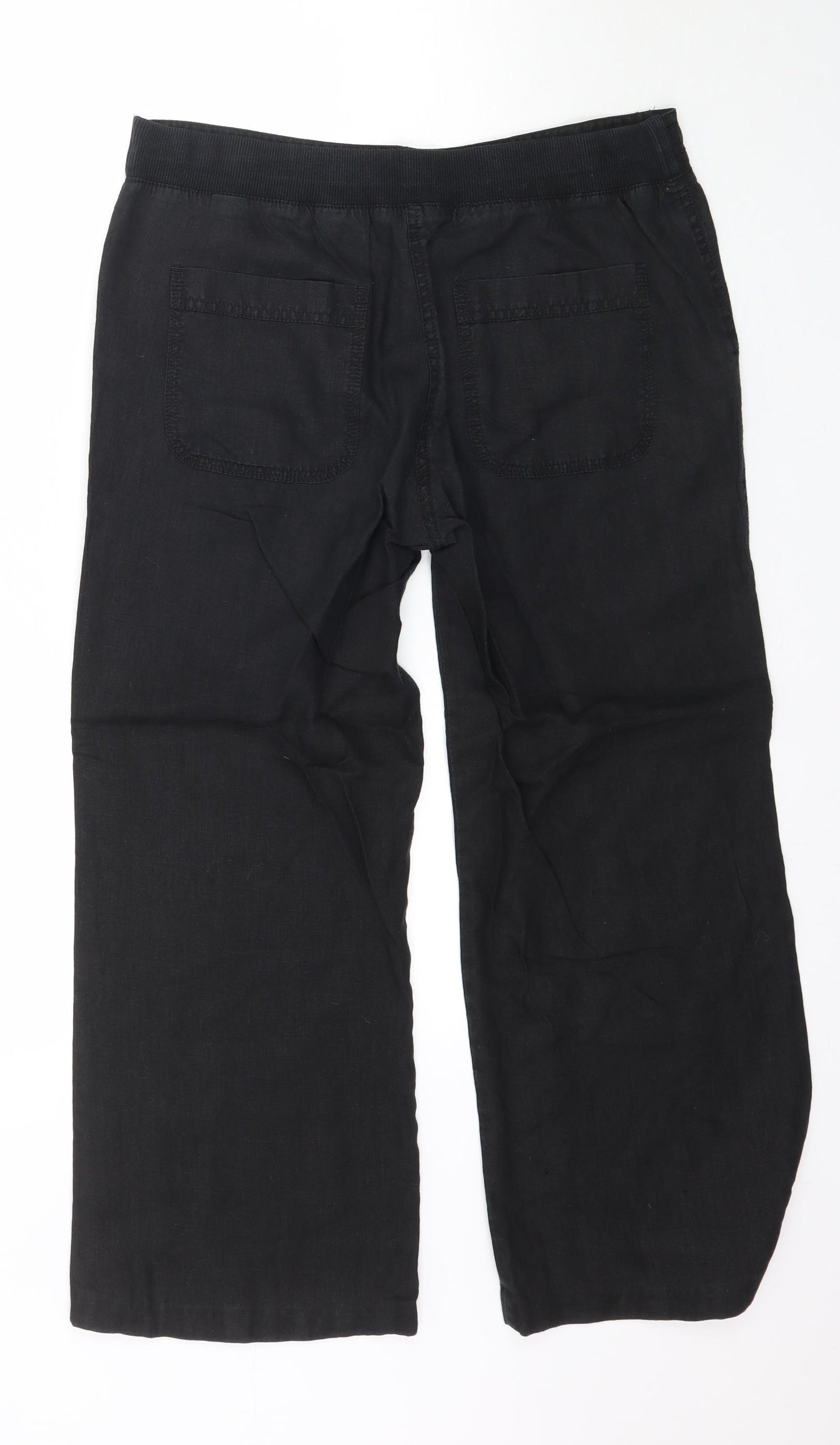 Marks and Spencer Womens Black   Trousers  Size 10 L26 in