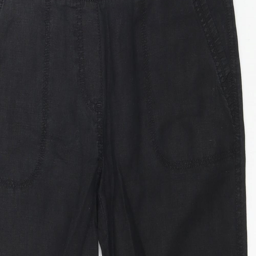 Marks and Spencer Womens Black   Trousers  Size 10 L26 in