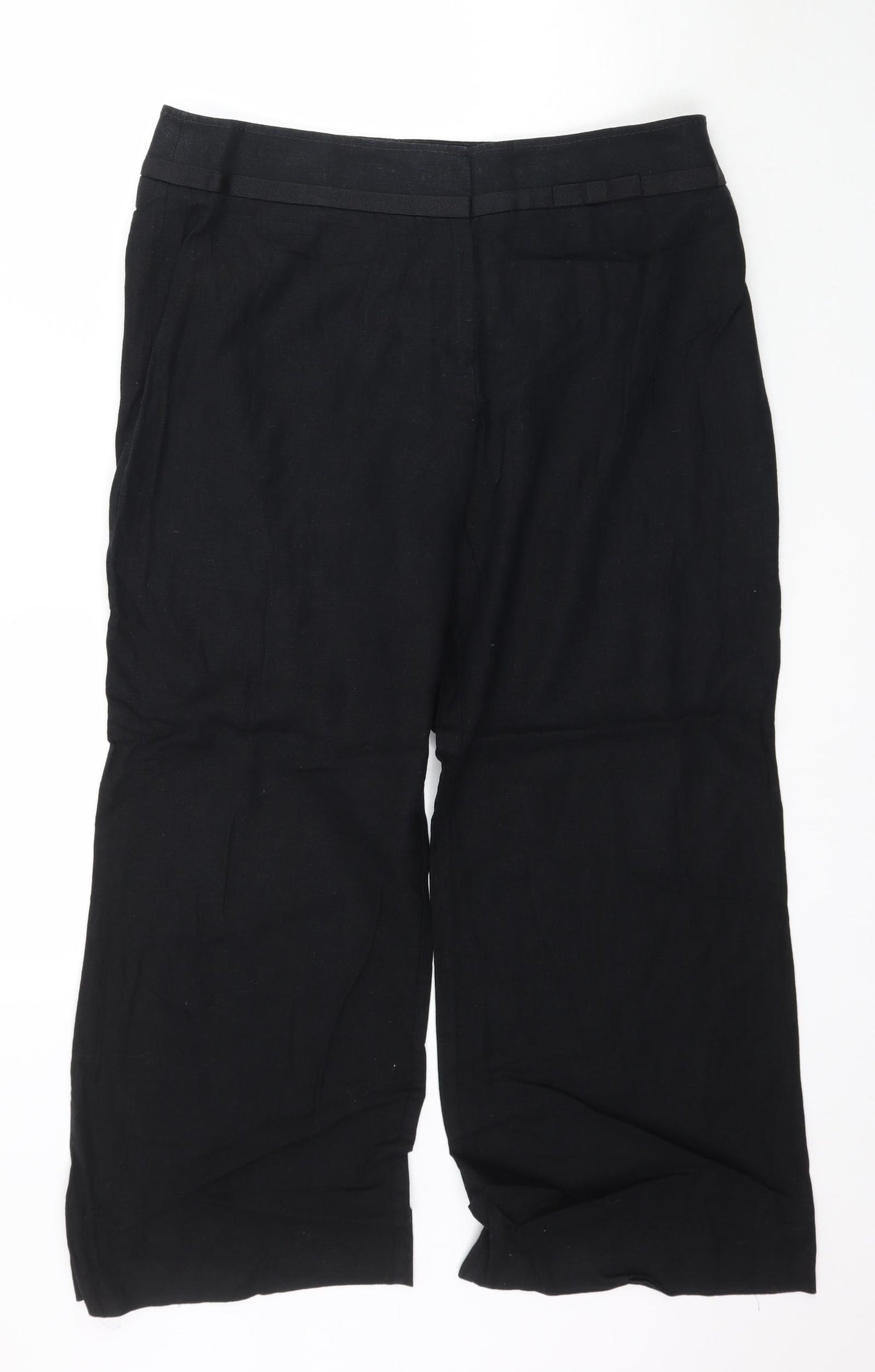 Marks and Spencer Womens Black   Trousers  Size 14 L27 in
