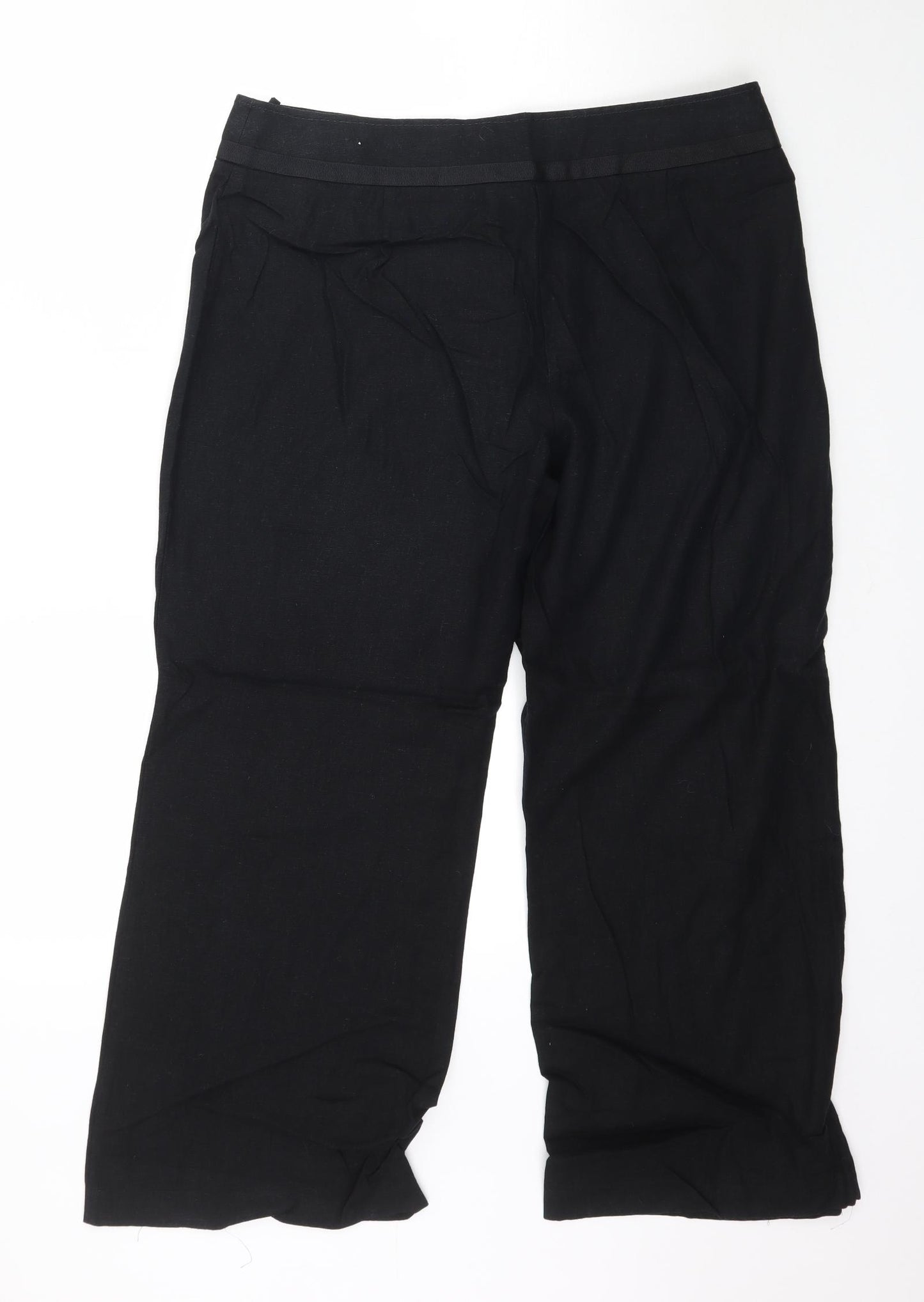 Marks and Spencer Womens Black   Trousers  Size 14 L27 in