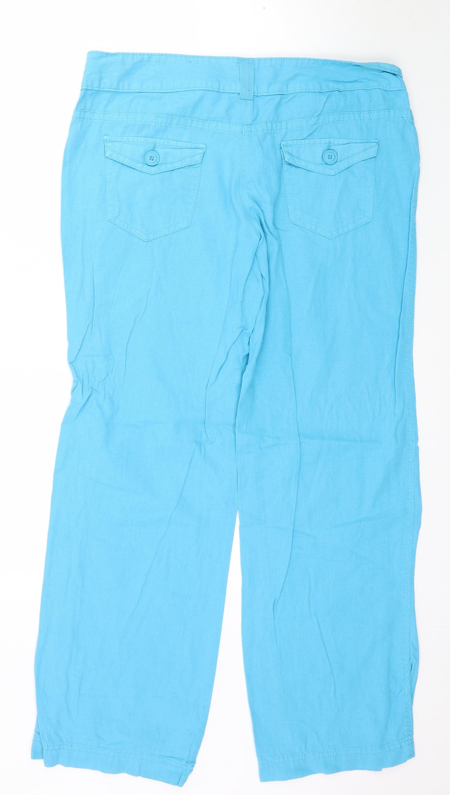 George Womens Blue   Trousers  Size 12 L30 in