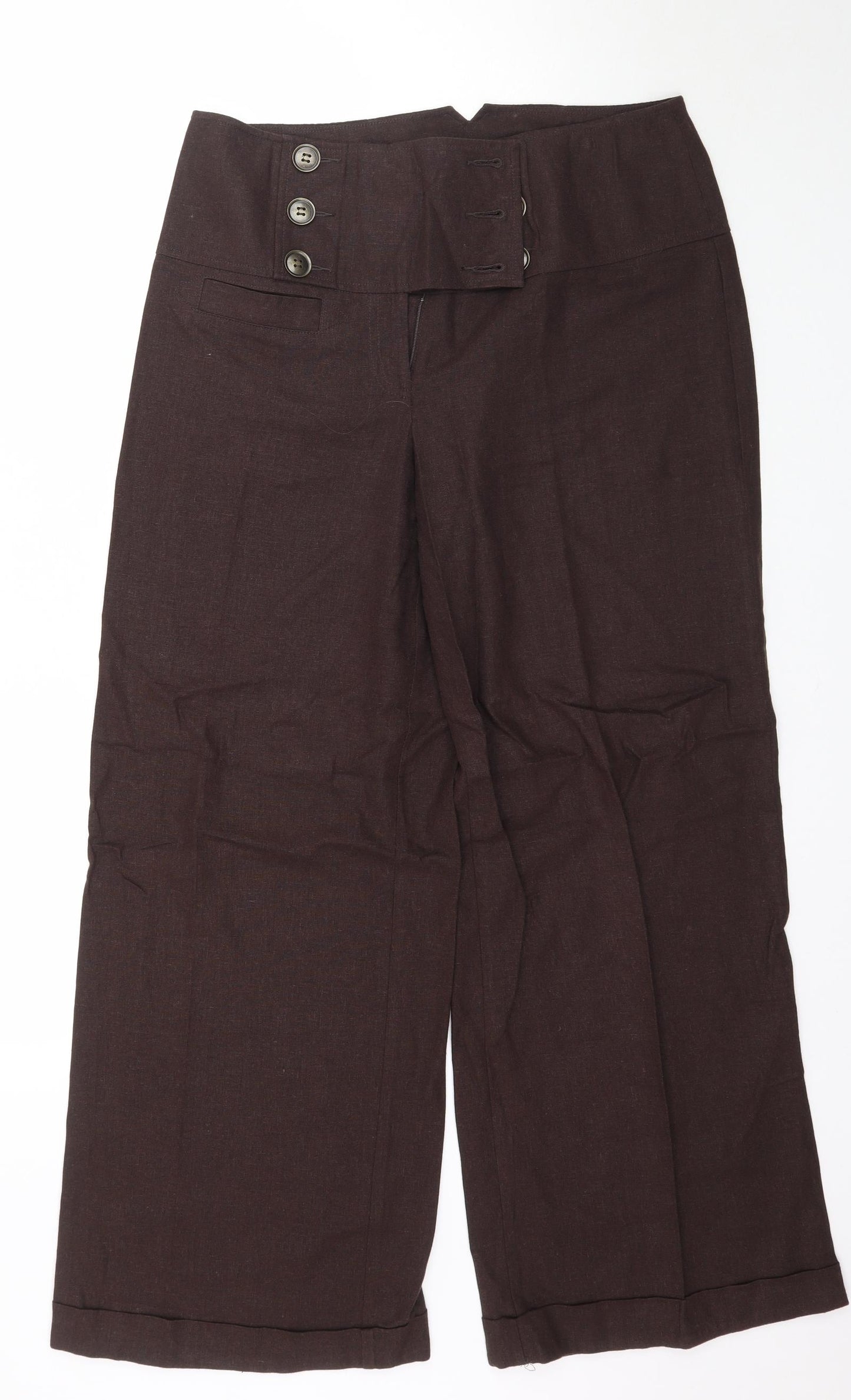 George Womens Brown   Trousers  Size 12 L29 in