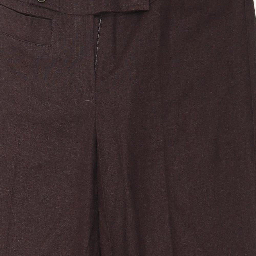 George Womens Brown   Trousers  Size 12 L29 in