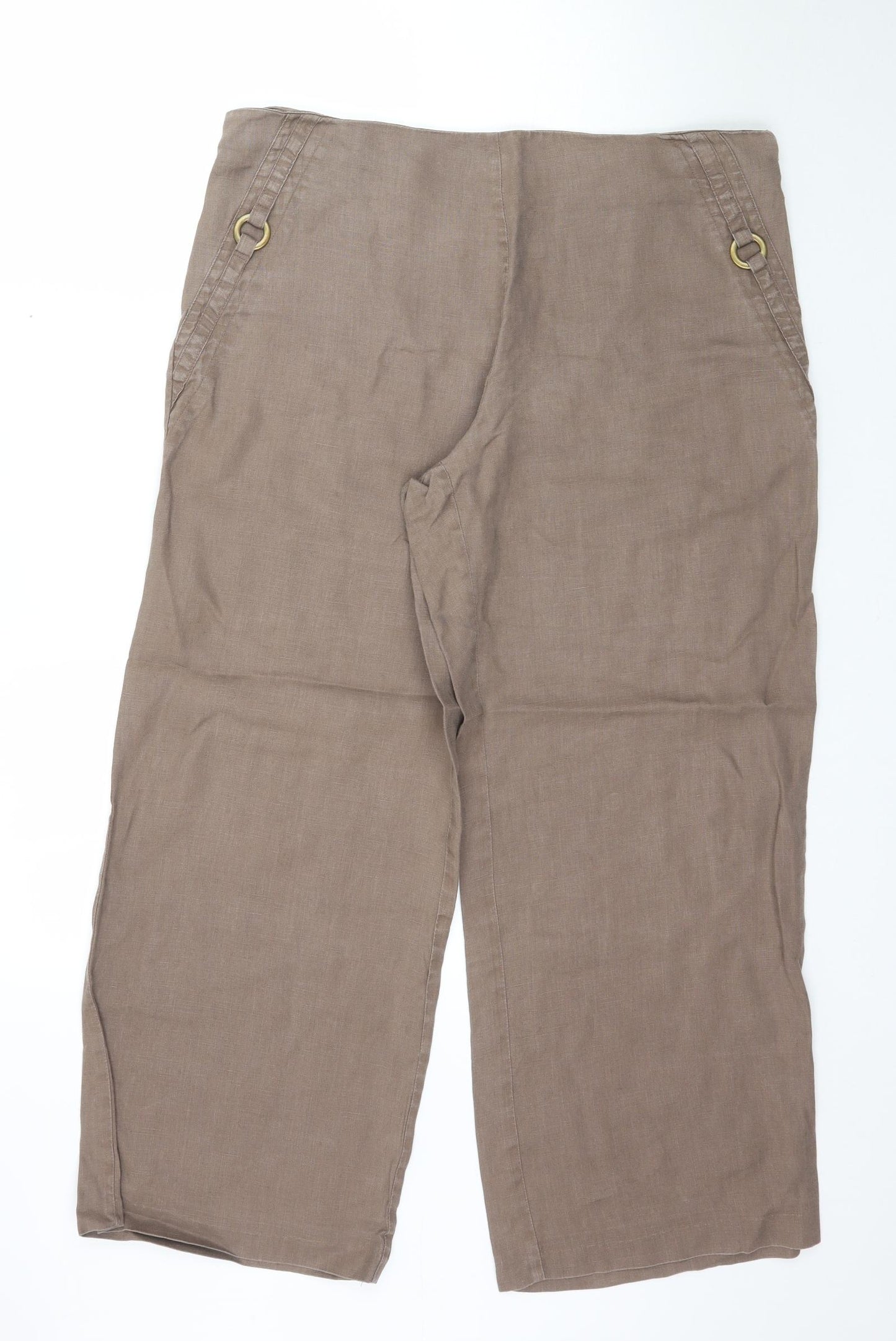 Portfolio Womens Brown   Trousers  Size 16 L28 in