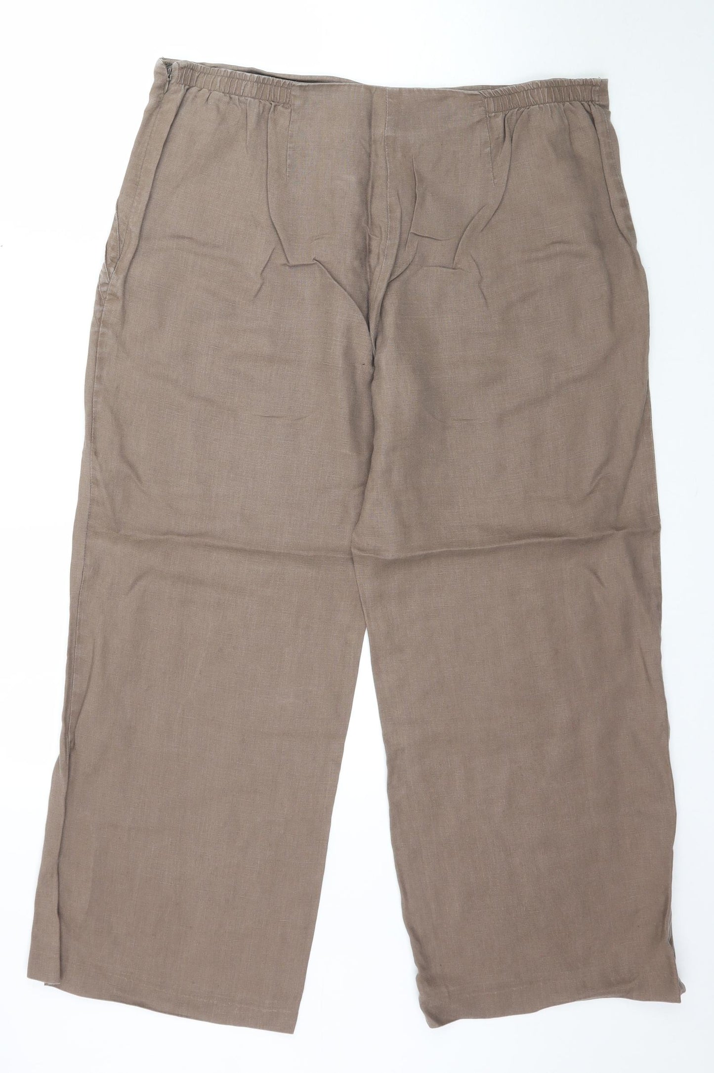 Portfolio Womens Brown   Trousers  Size 16 L28 in
