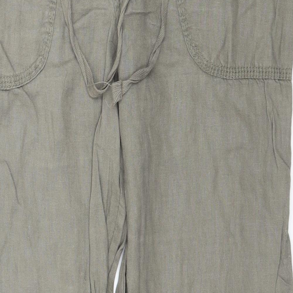 Denim Co Womens Green   Trousers  Size 10 L31 in
