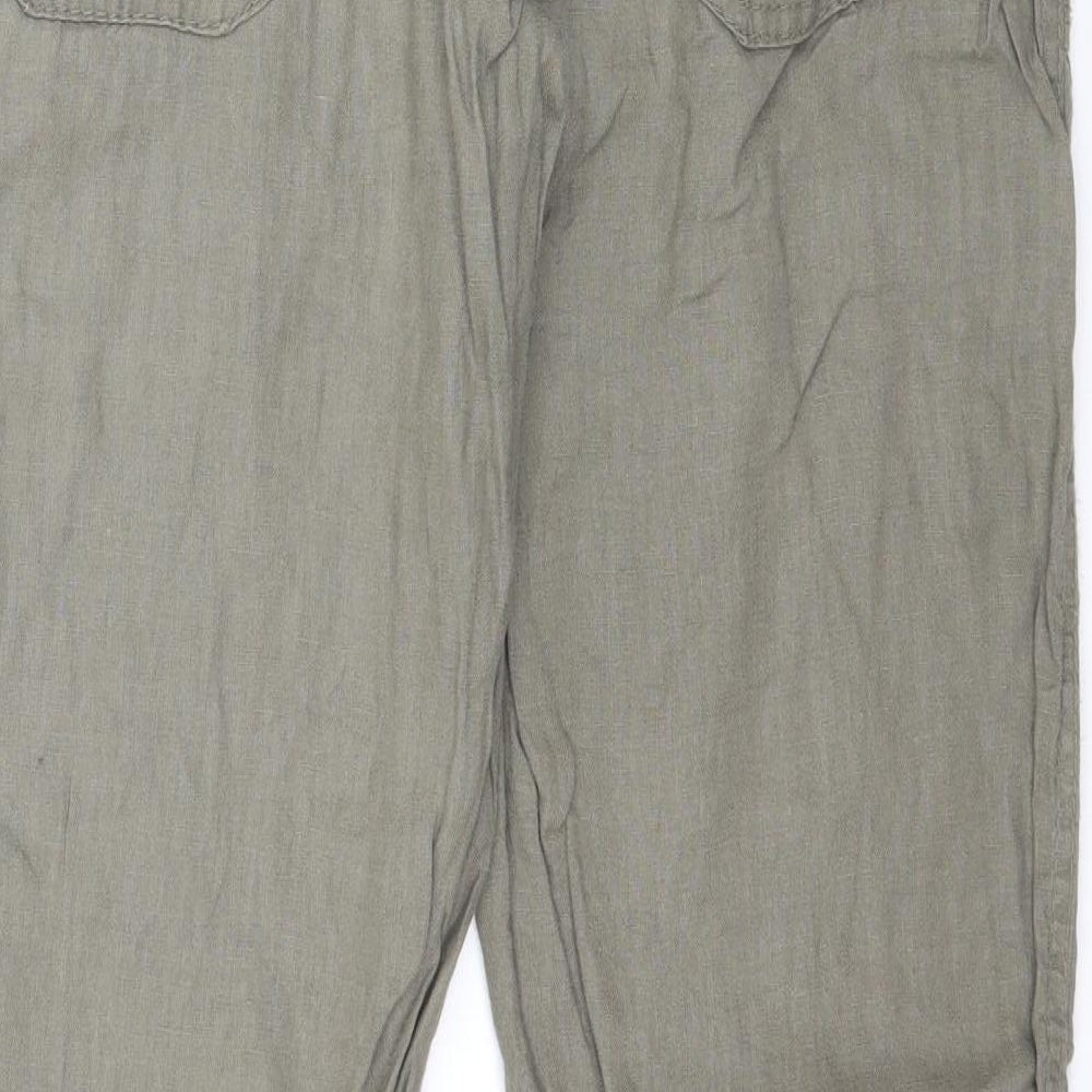 Denim Co Womens Green   Trousers  Size 10 L31 in