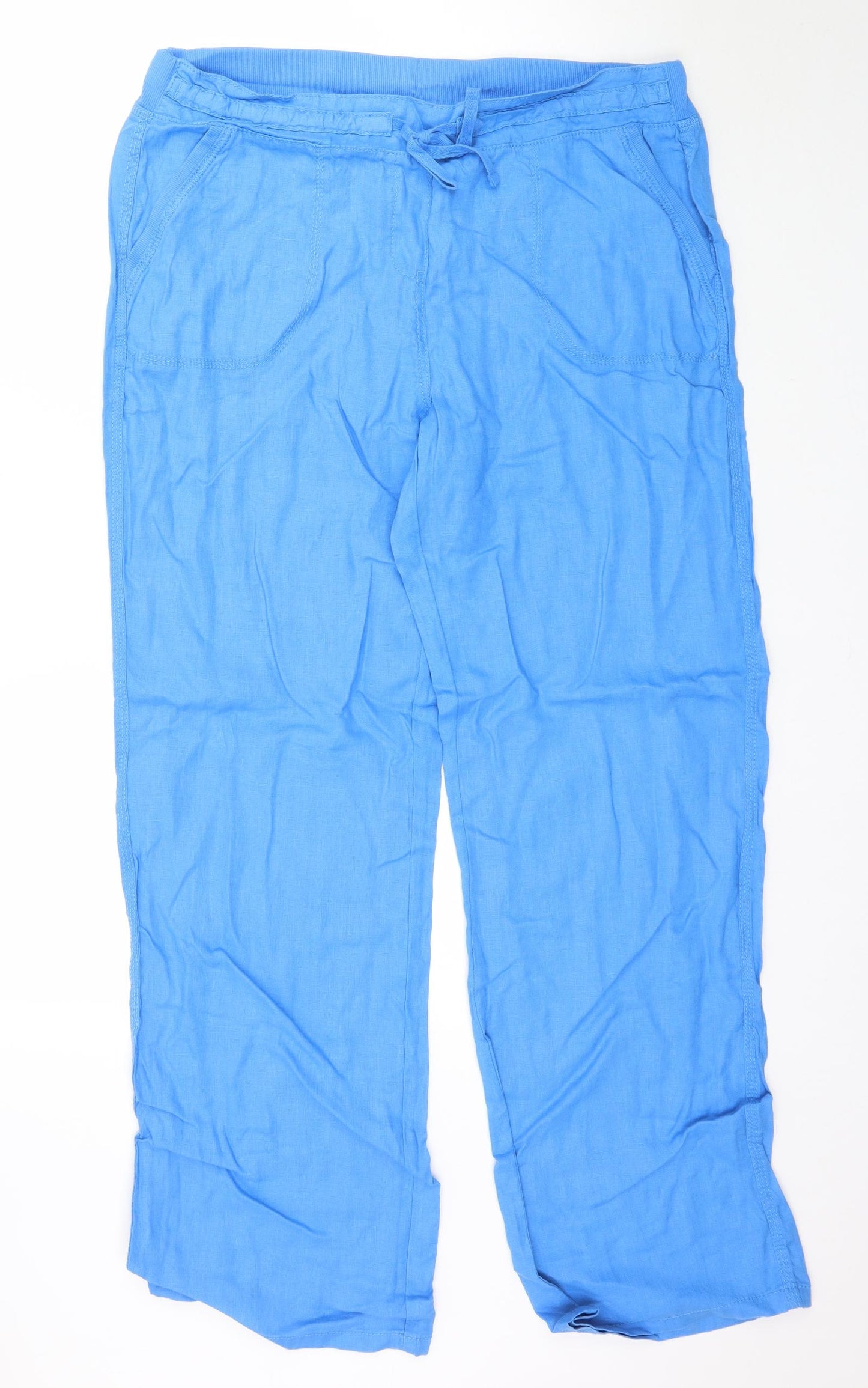 Marks and Spencer Womens Blue   Trousers  Size 16 L32 in