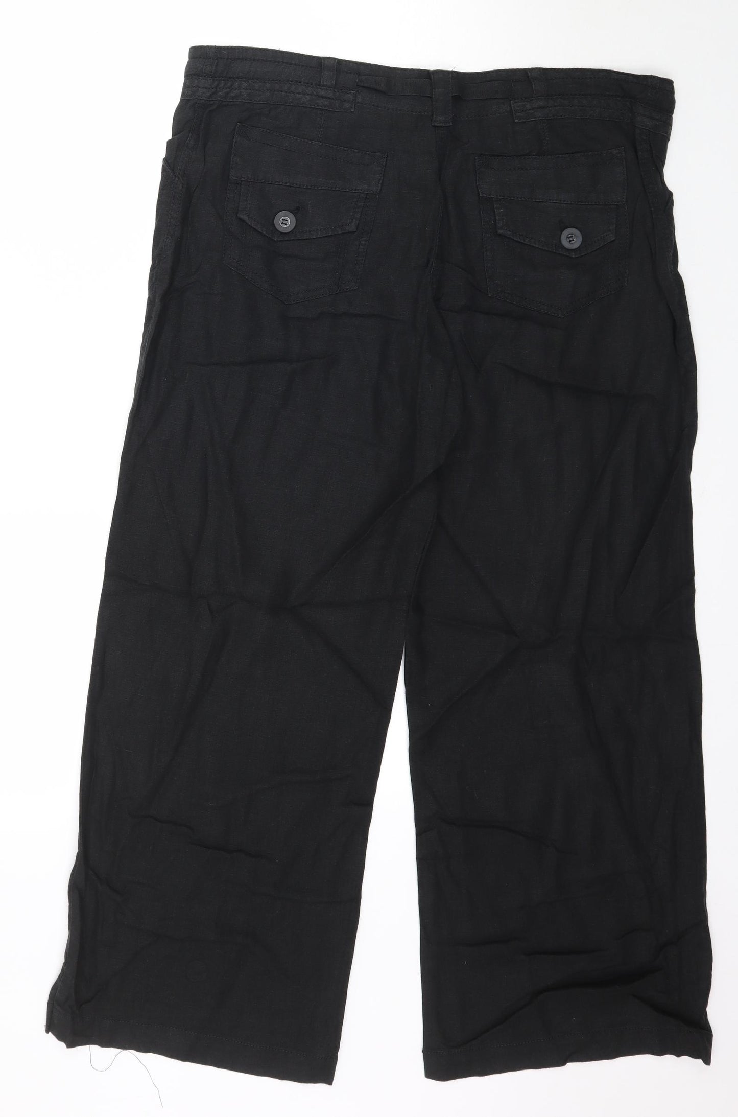 NEXT Womens Black   Trousers  Size 14 L29 in