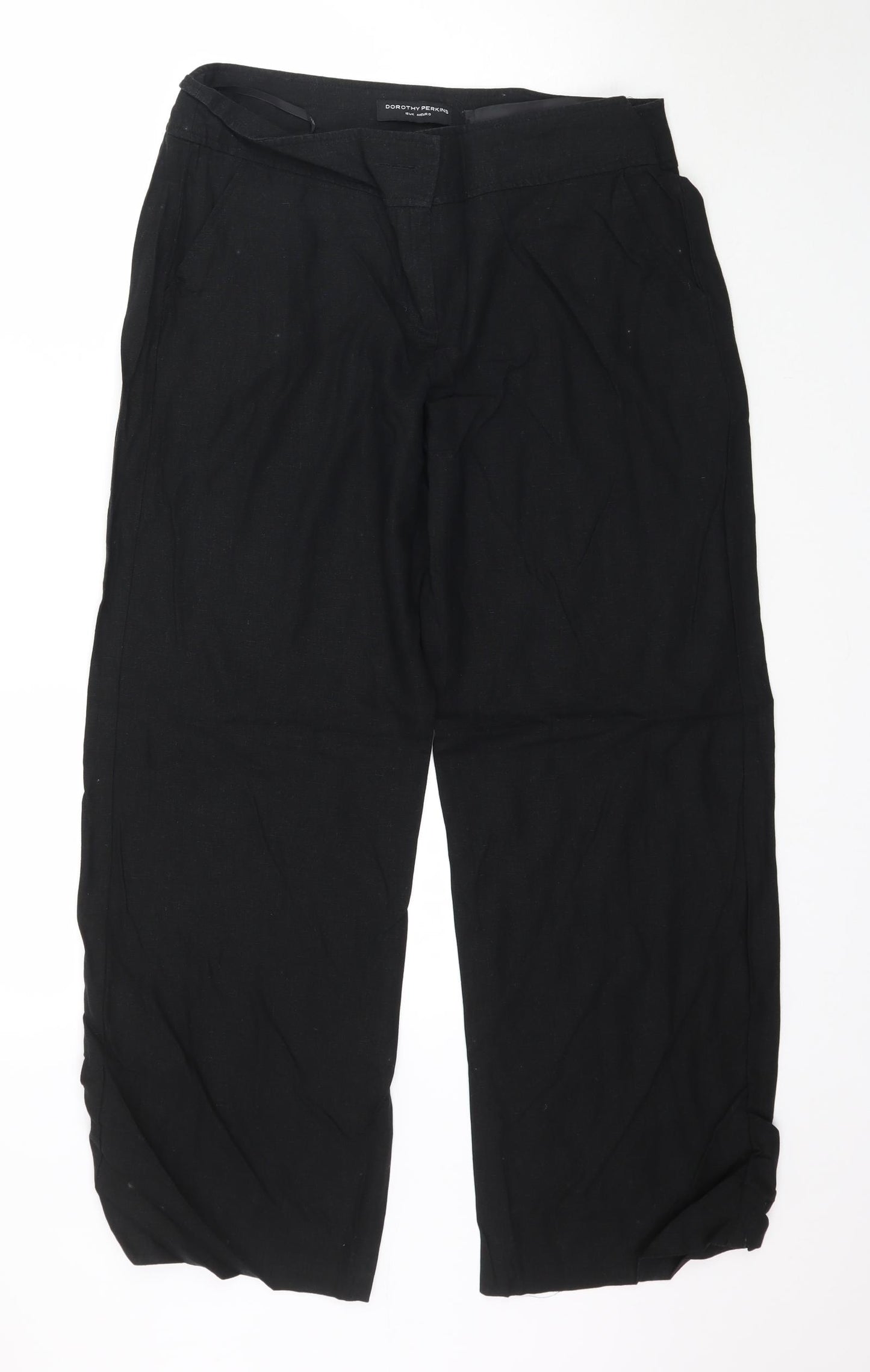 Dorothy Perkins Womens Black   Trousers  Size 16 L30 in