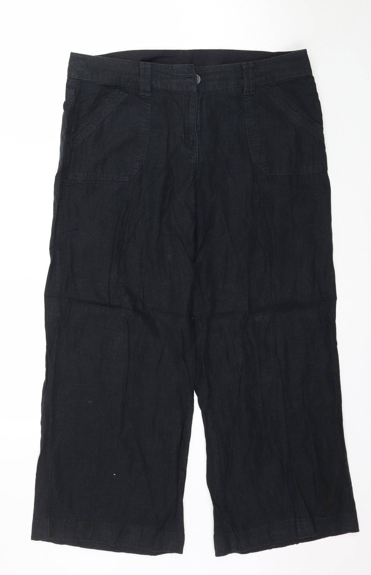 NEXT Womens Black   Trousers  Size L L28 in
