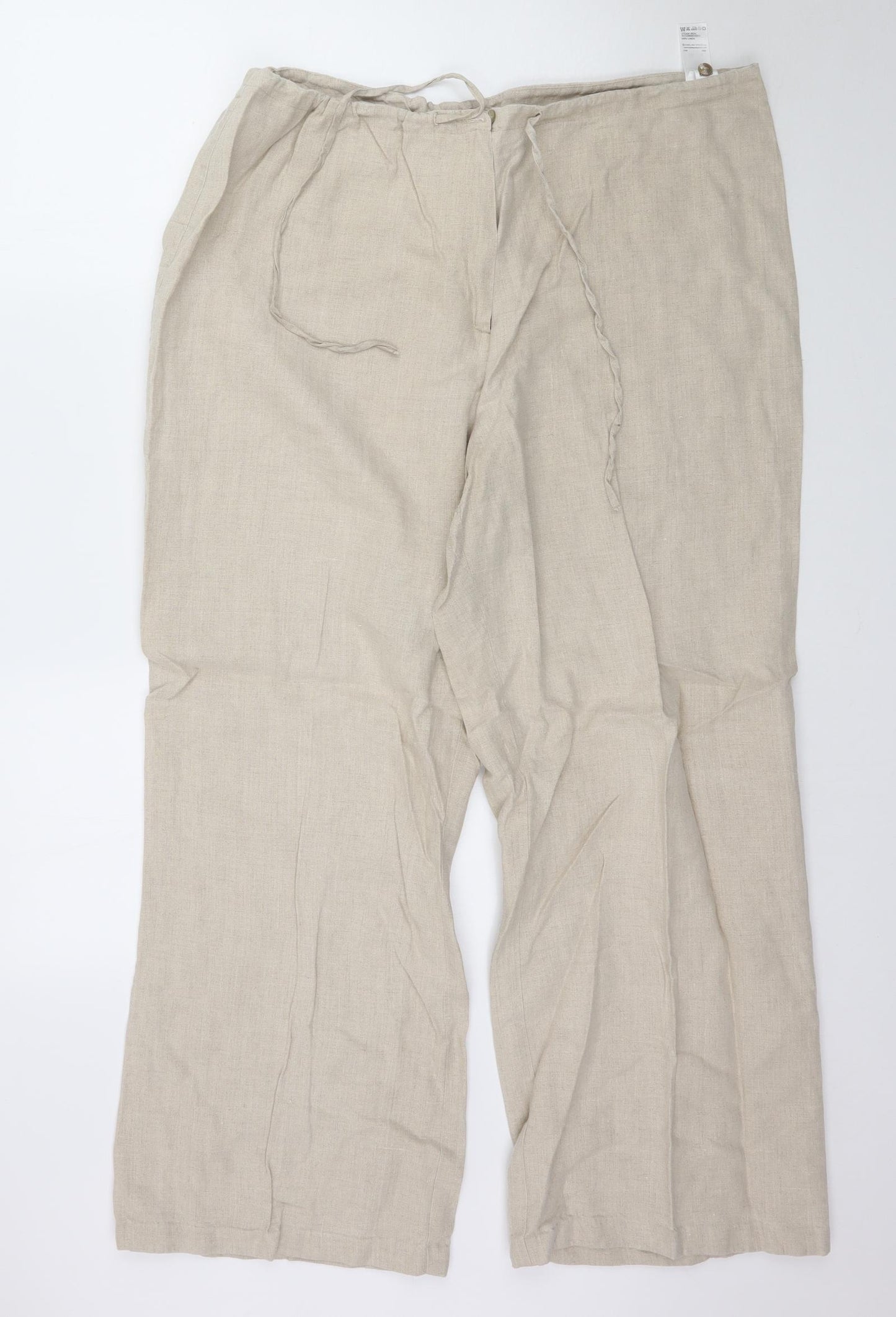 Marks and Spencer Womens Beige   Trousers  Size 20 L29 in