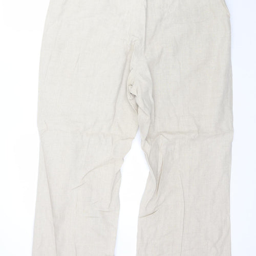 Marks and Spencer Womens Beige   Trousers  Size 20 L29 in