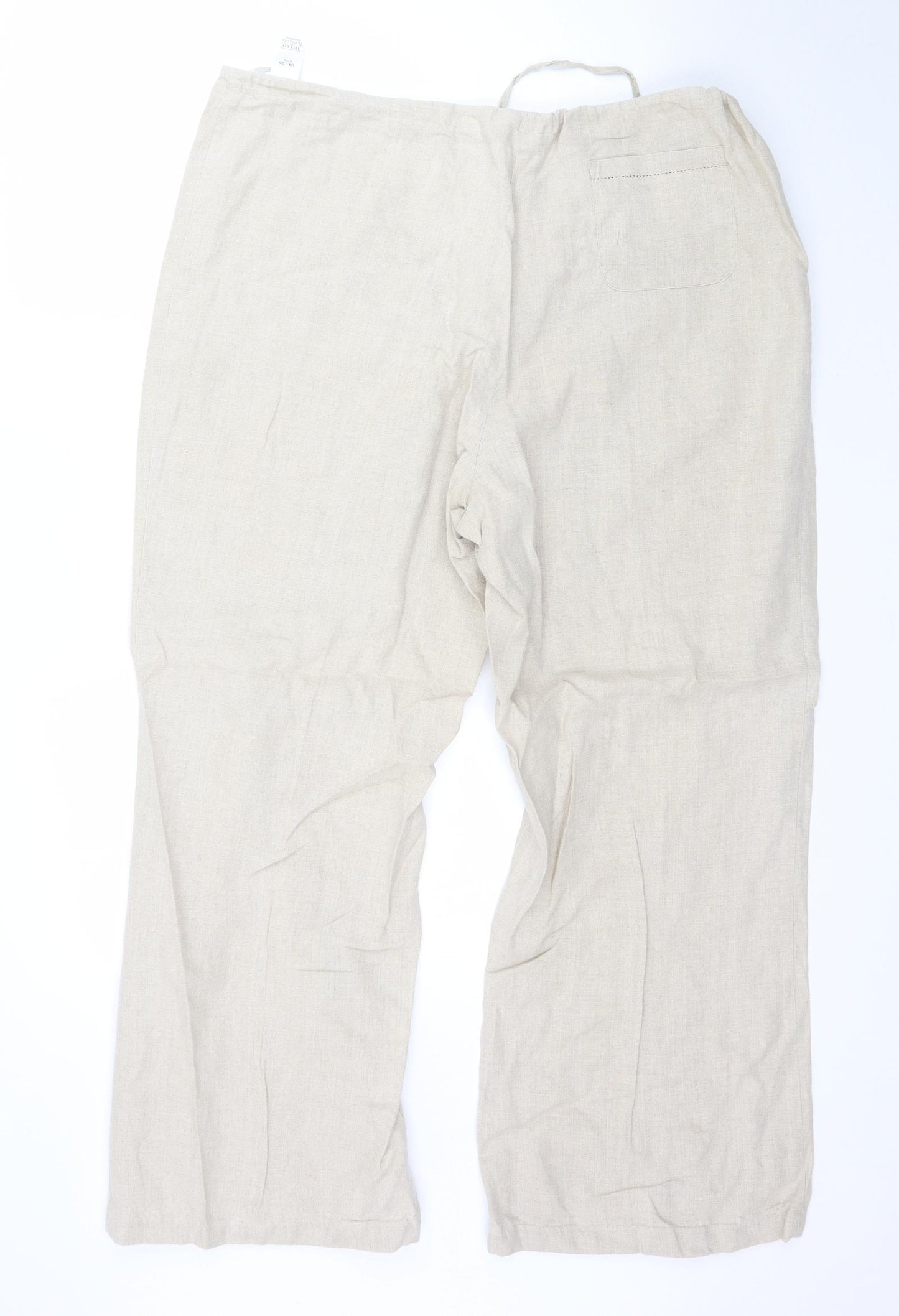 Marks and Spencer Womens Beige   Trousers  Size 20 L29 in