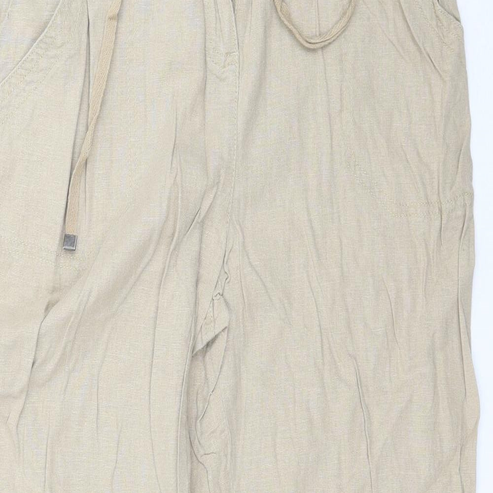 Papaya Womens Beige   Trousers  Size 14 L30 in