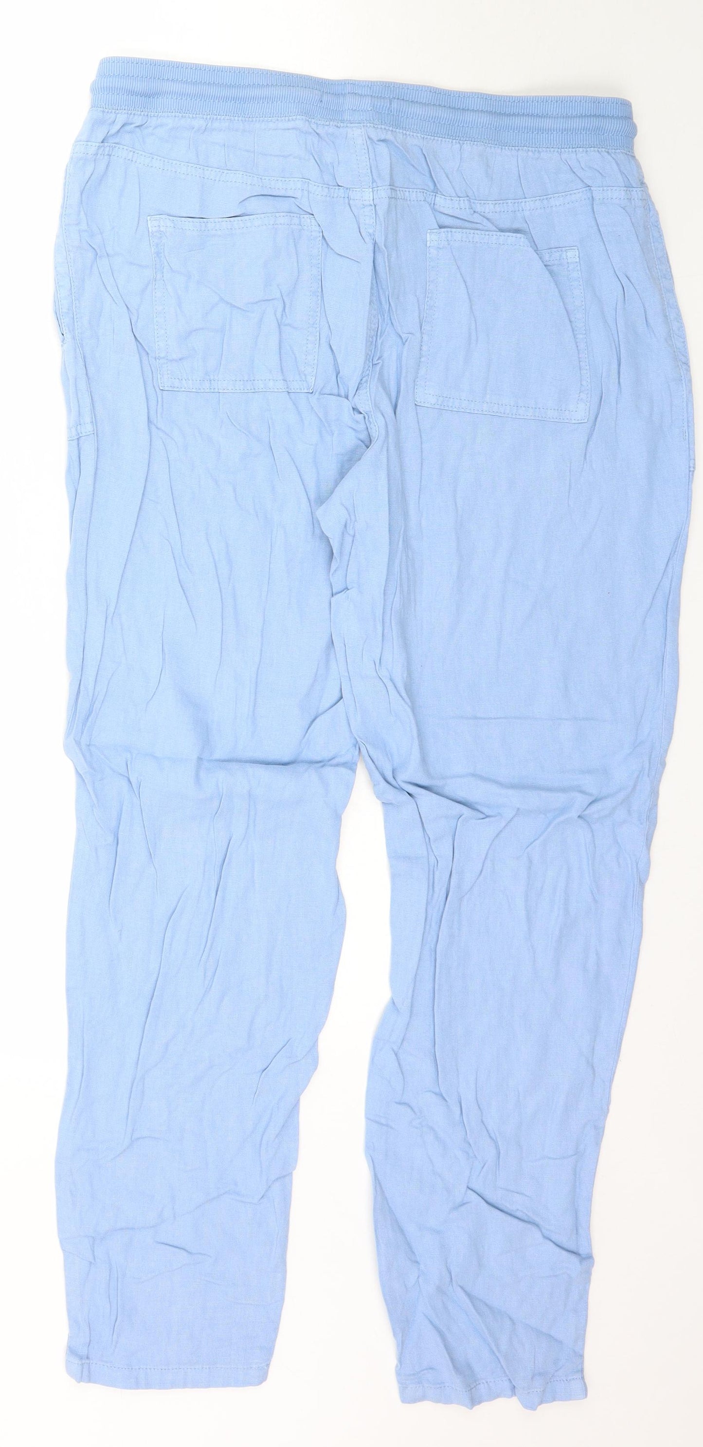 Marks and Spencer Womens Blue   Trousers  Size 14 L30 in