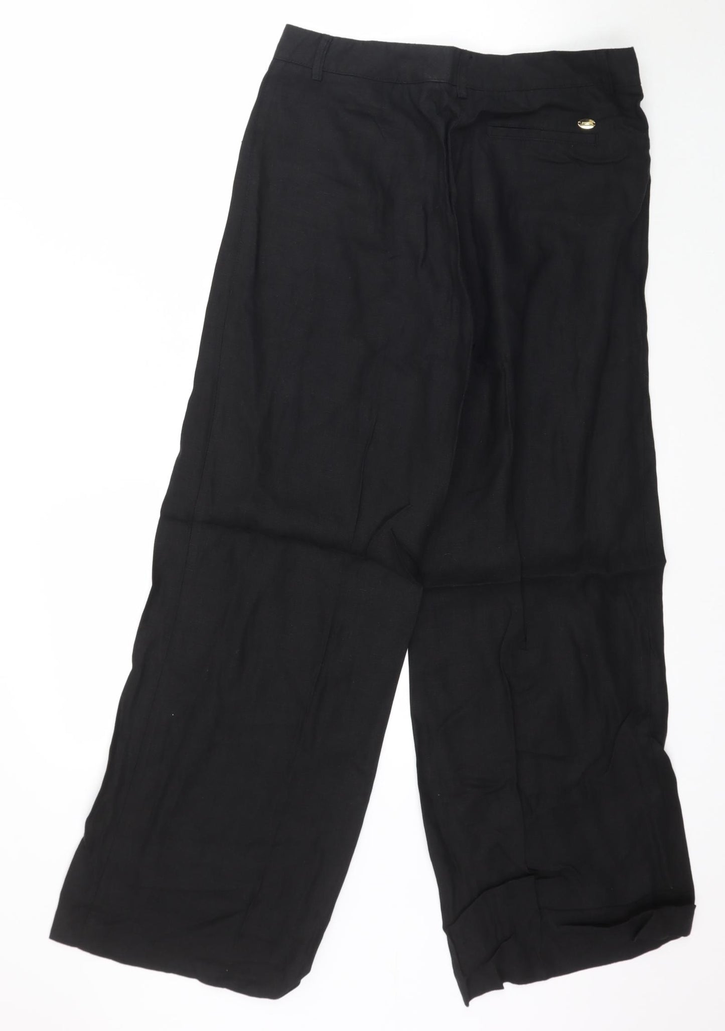 Per Una Womens Black   Trousers  Size 10 L29 in