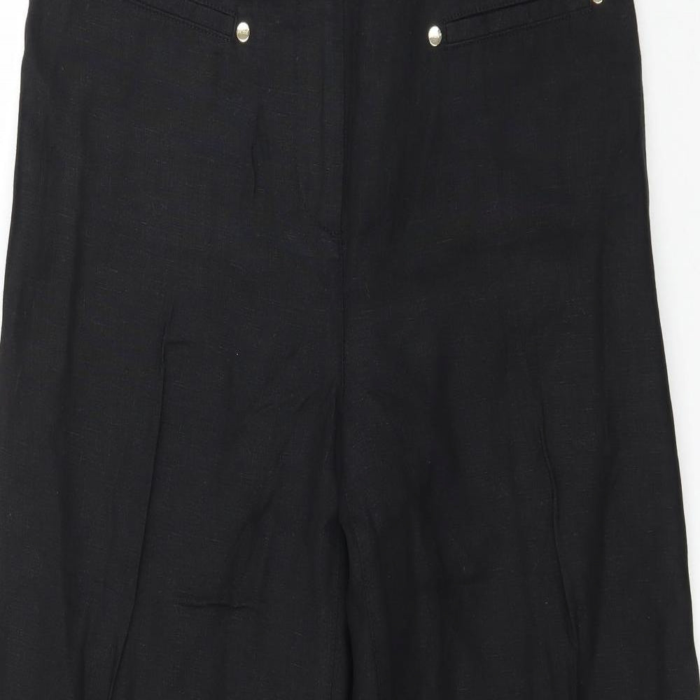 Per Una Womens Black   Trousers  Size 10 L29 in