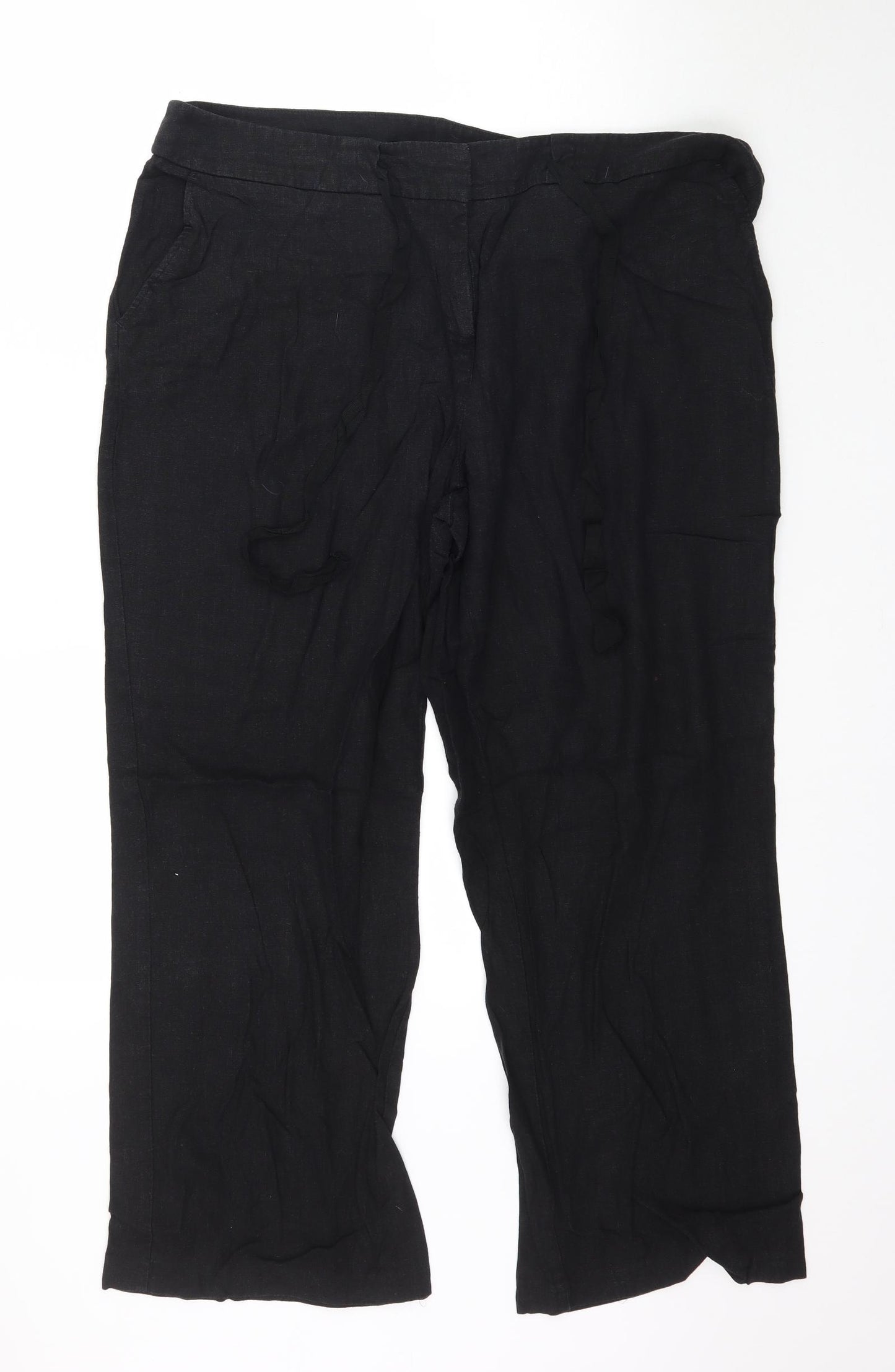 BHS Womens Black   Trousers  Size 20 L28 in