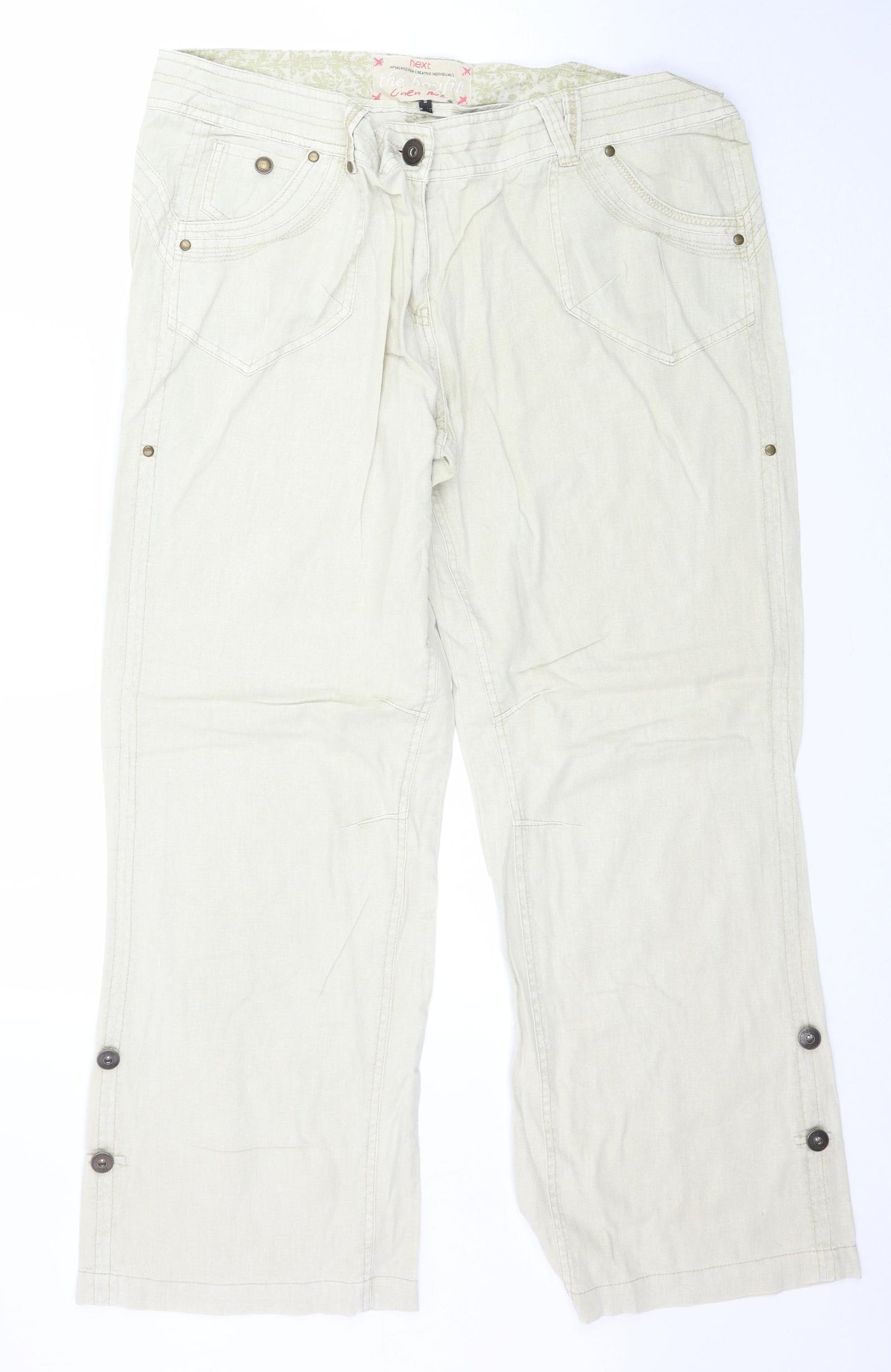 NEXT Womens Beige   Trousers  Size 18 L31 in