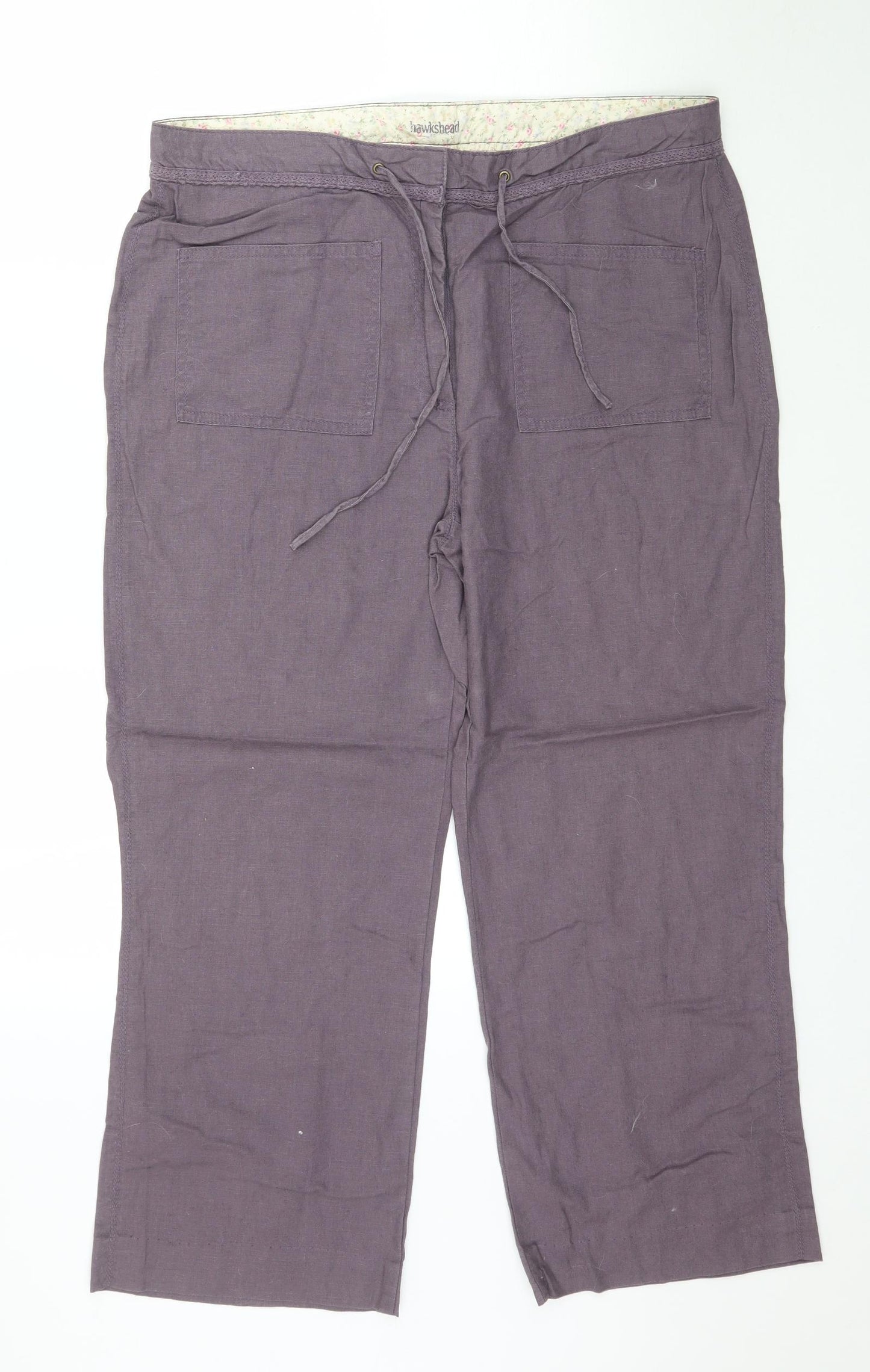 Hawkshead Womens Purple   Trousers  Size 16 L26 in
