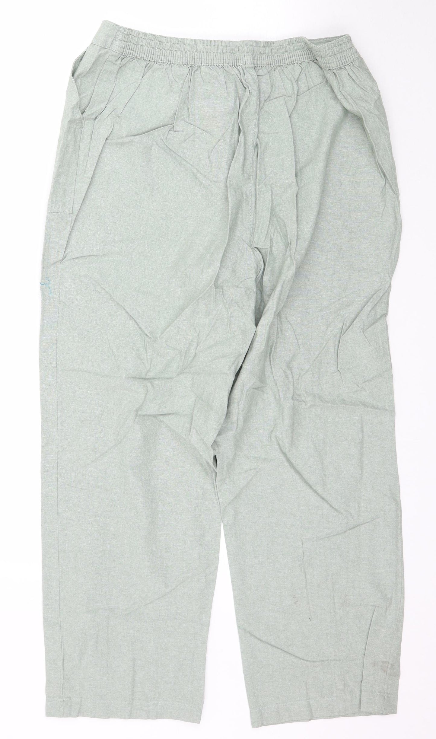 Isle Womens Green   Trousers  Size 16 L27 in