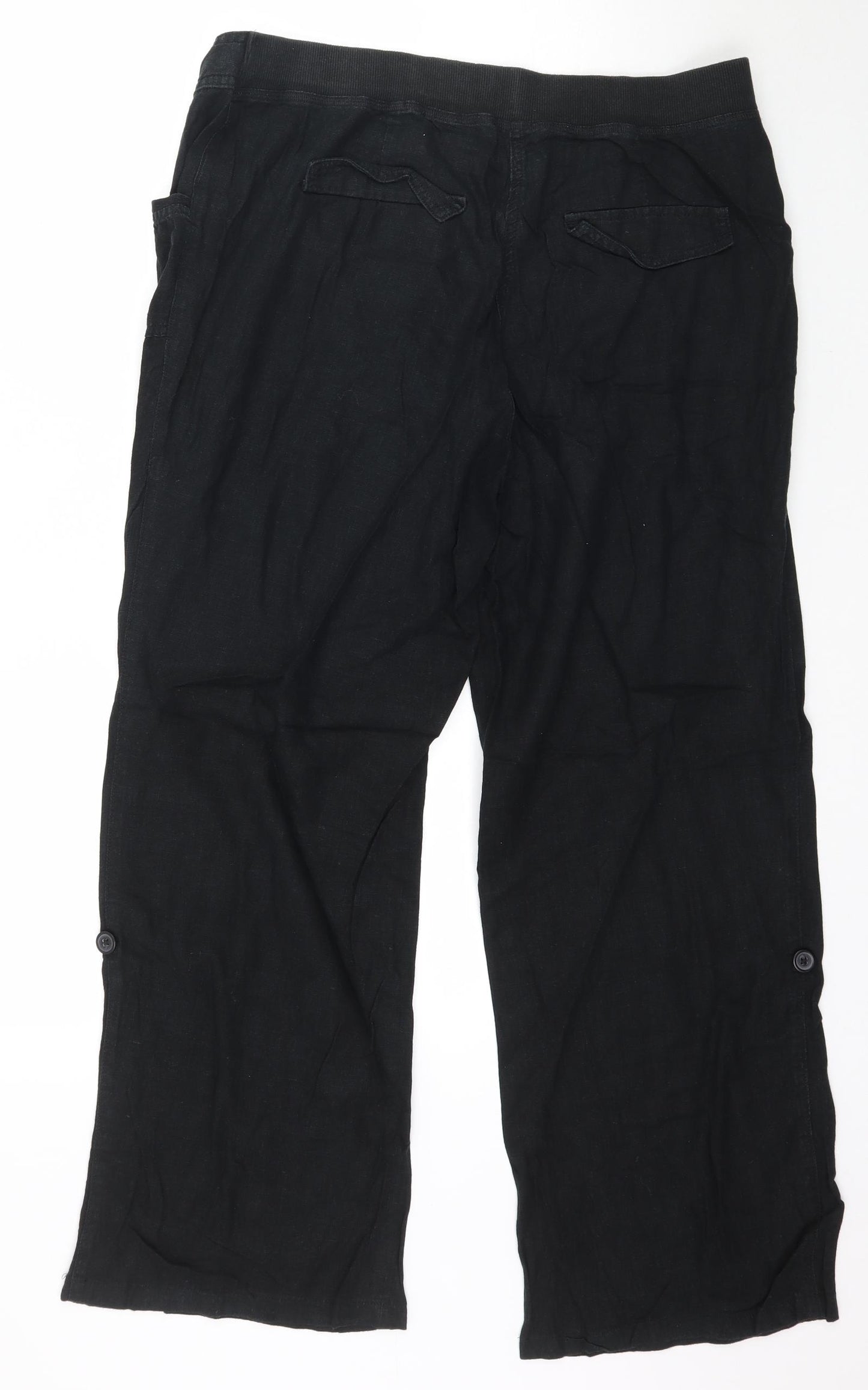 F&F Womens Black   Trousers  Size 16 L29 in