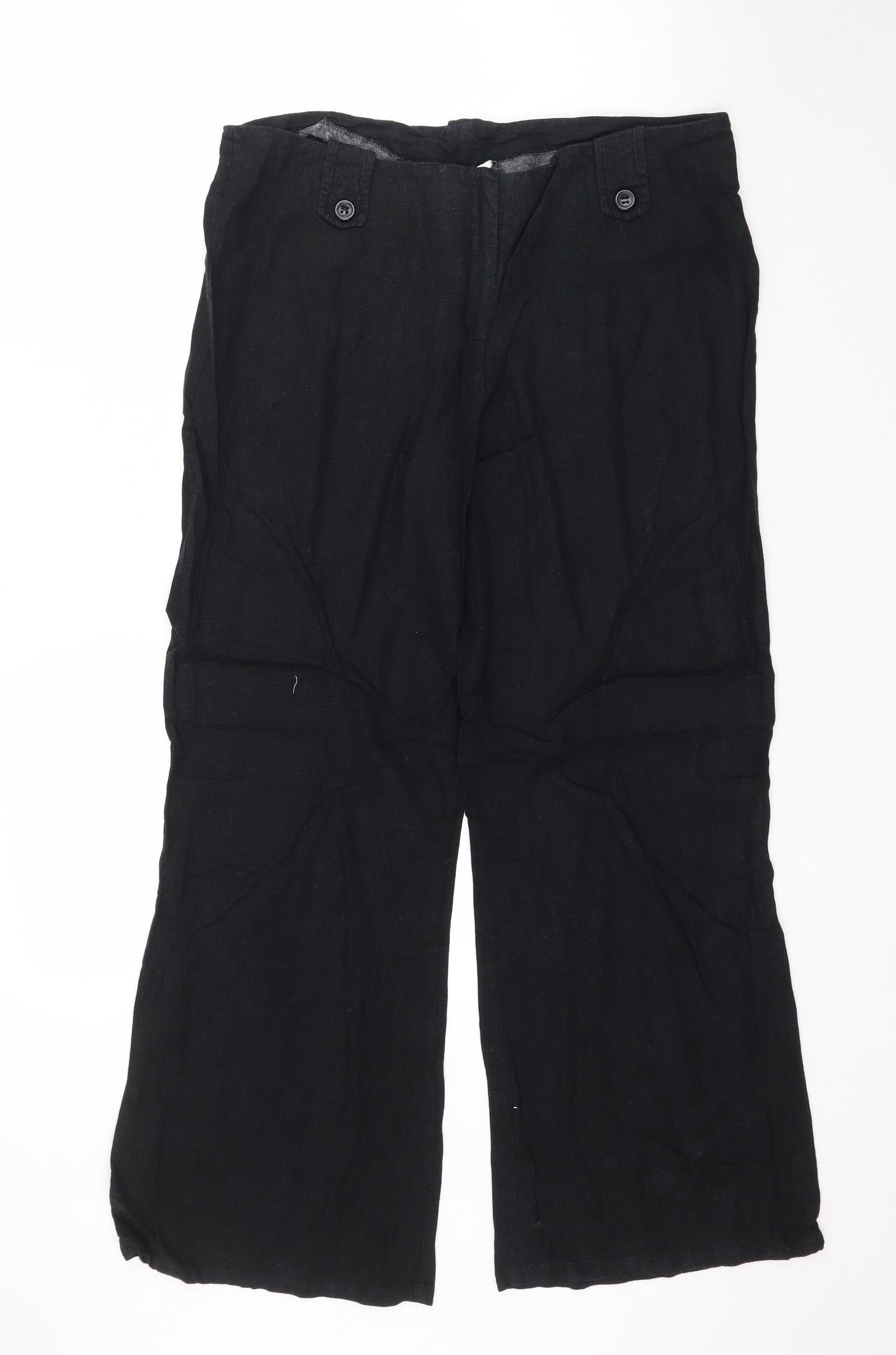 AMARANTO Womens Black   Trousers  Size 14 L29 in