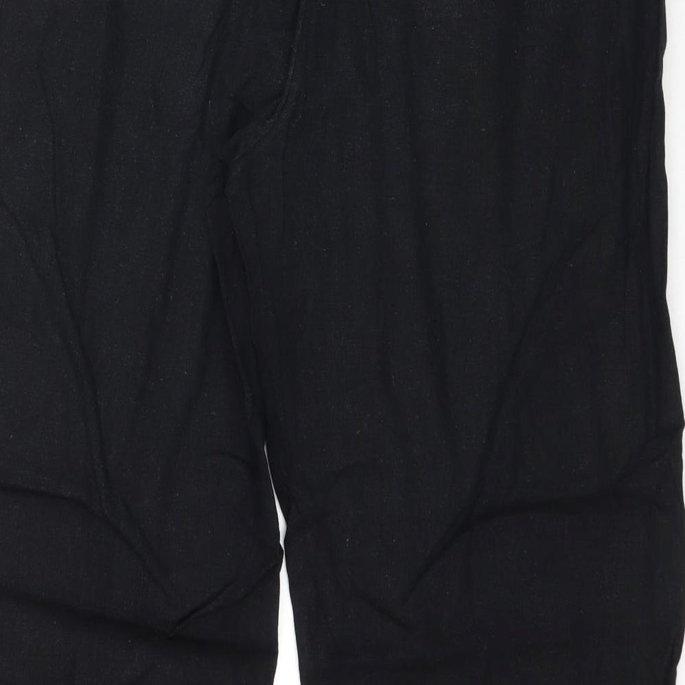 AMARANTO Womens Black   Trousers  Size 14 L29 in