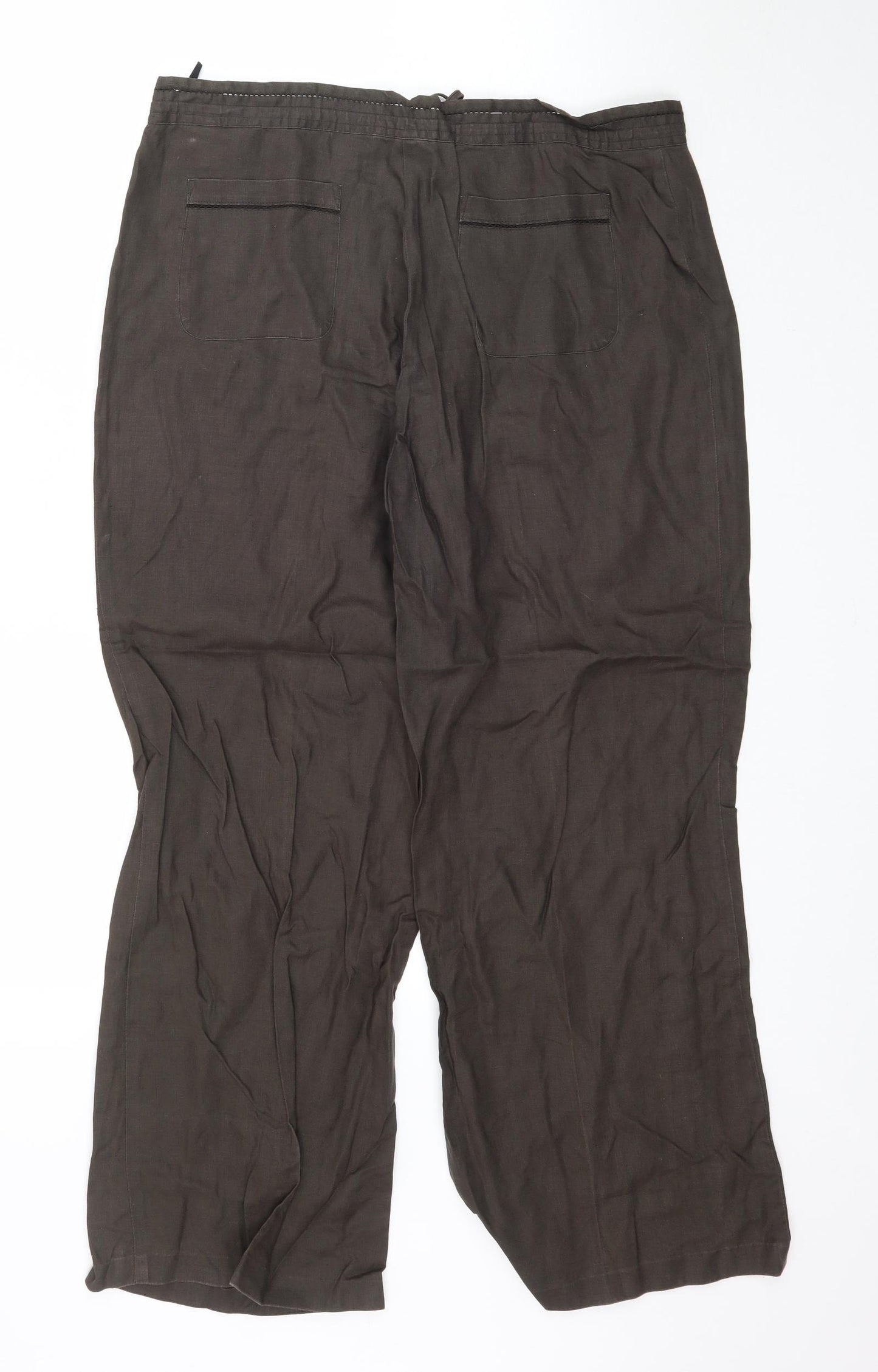 Marks and Spencer Womens Brown   Trousers  Size 14 L28 in