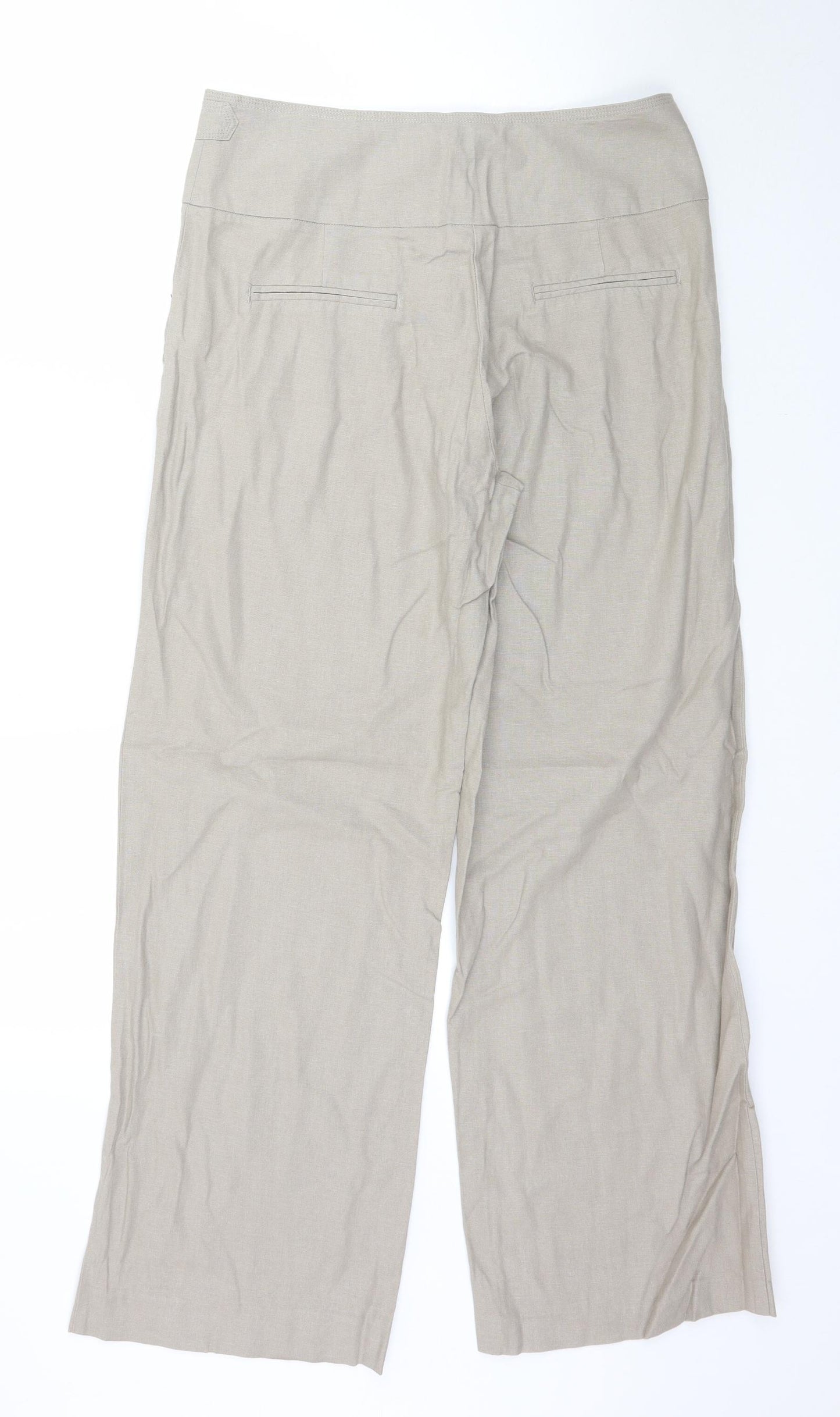 NEXT Womens Beige   Trousers  Size 10 L30 in