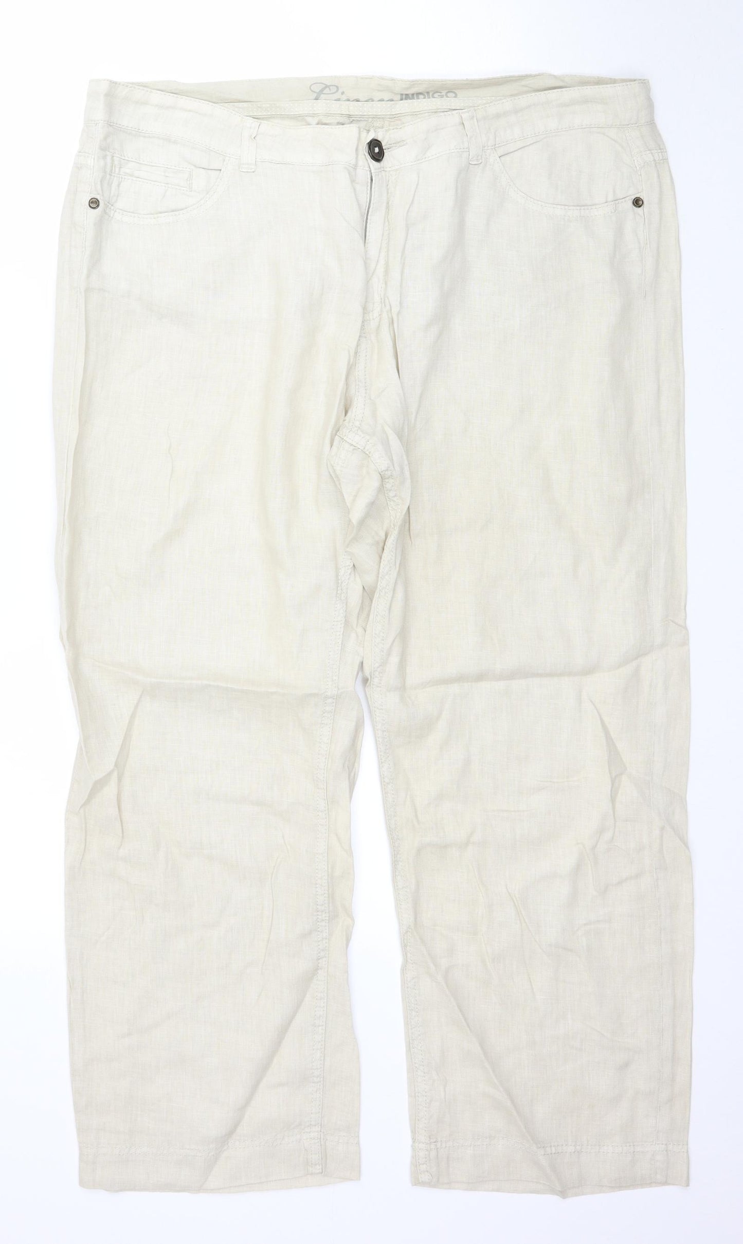 Preworn Womens Beige   Trousers  Size 2XL L28 in