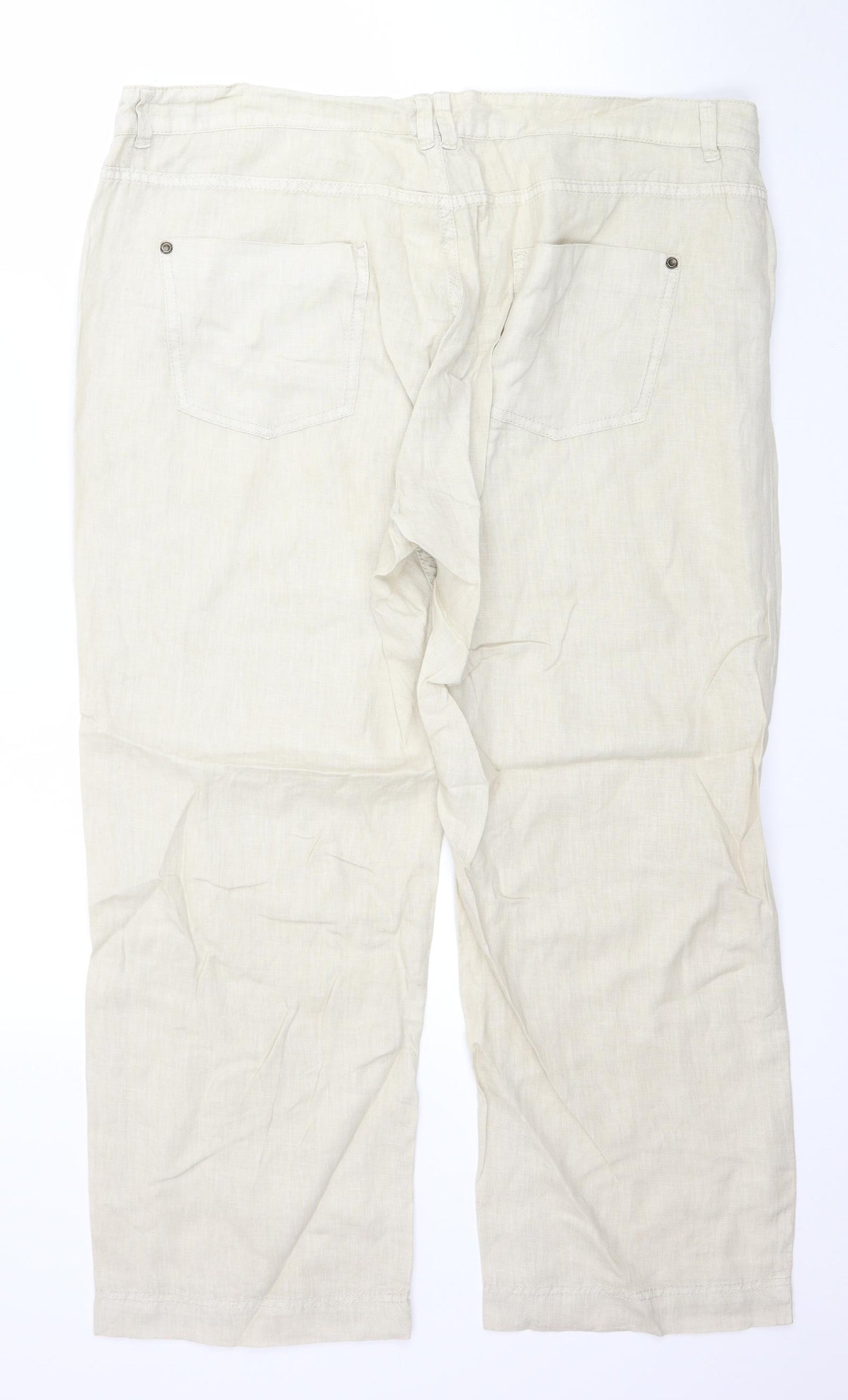 Preworn Womens Beige   Trousers  Size 2XL L28 in