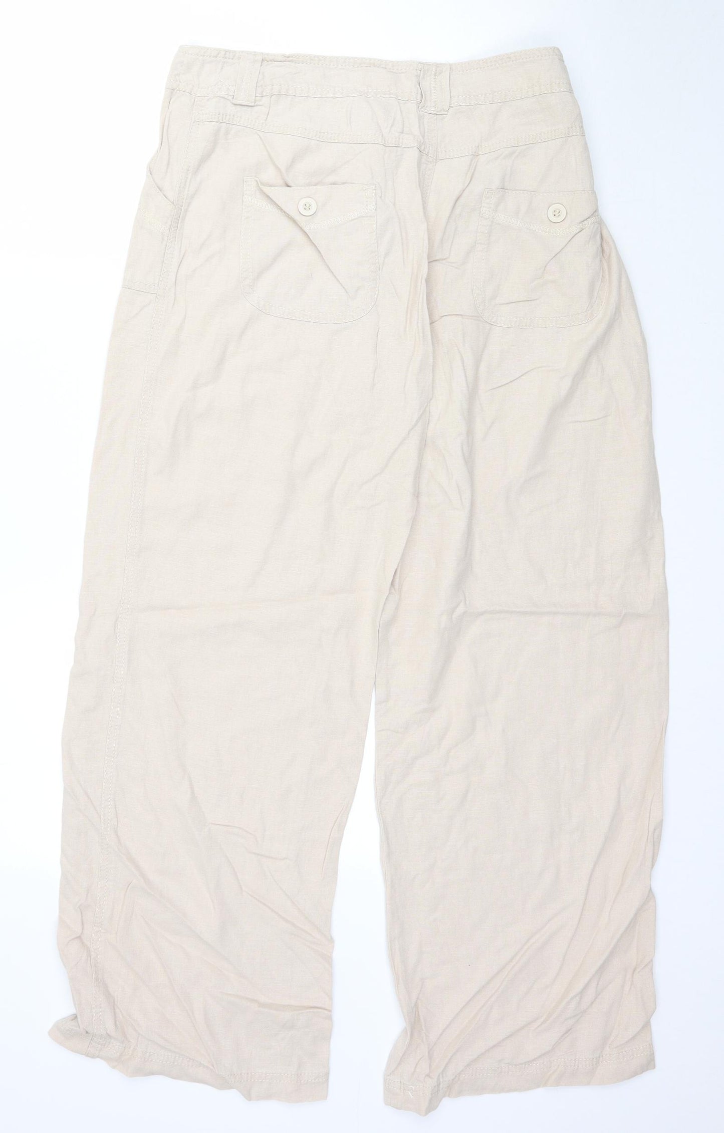 Marks and Spencer Womens Beige   Trousers  Size 14 L30 in