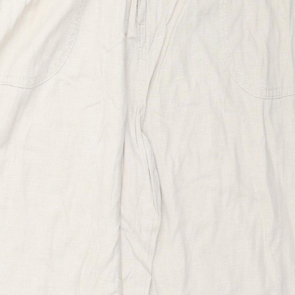 Marks and Spencer Womens Beige   Trousers  Size 14 L30 in