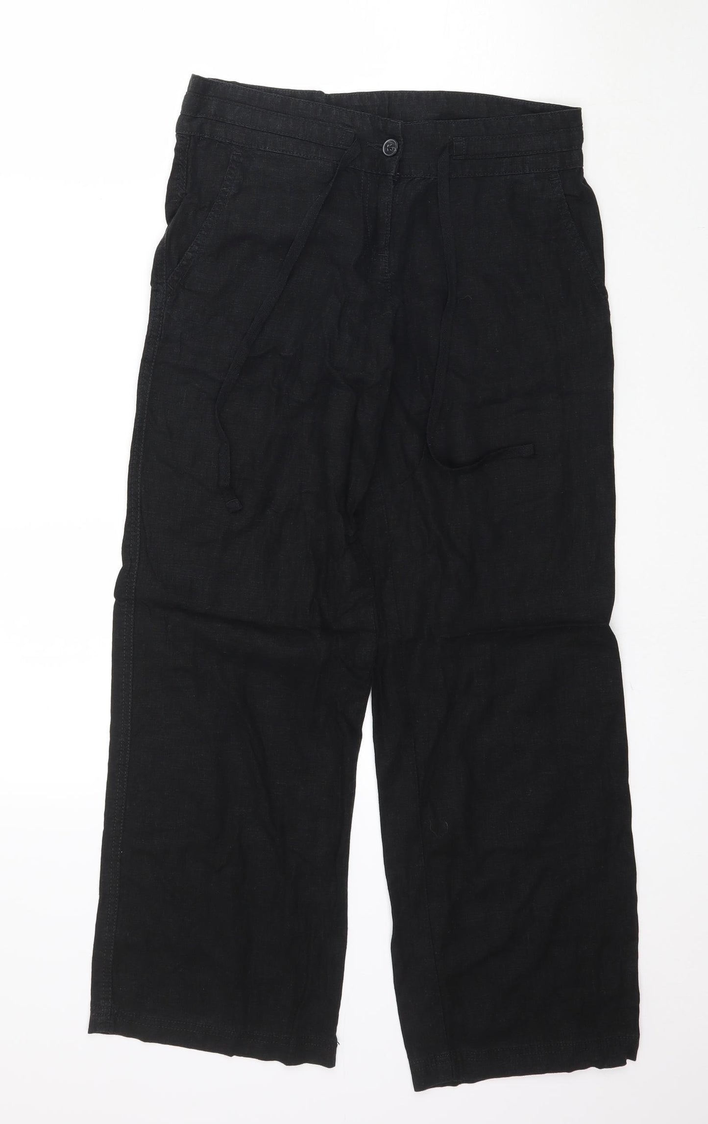 NEXT Womens Black   Trousers  Size 6 L29 in