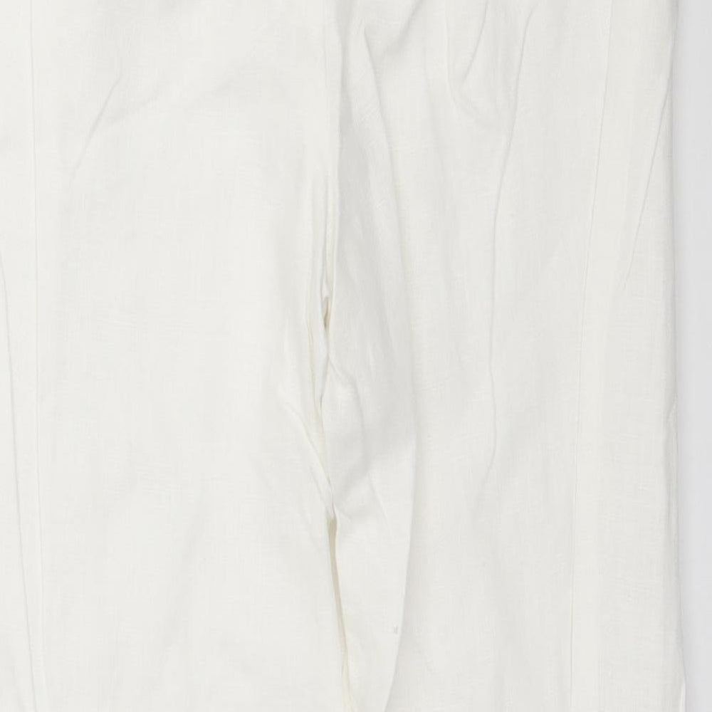 Marks and Spencer Womens White   Trousers  Size 10 L27 in