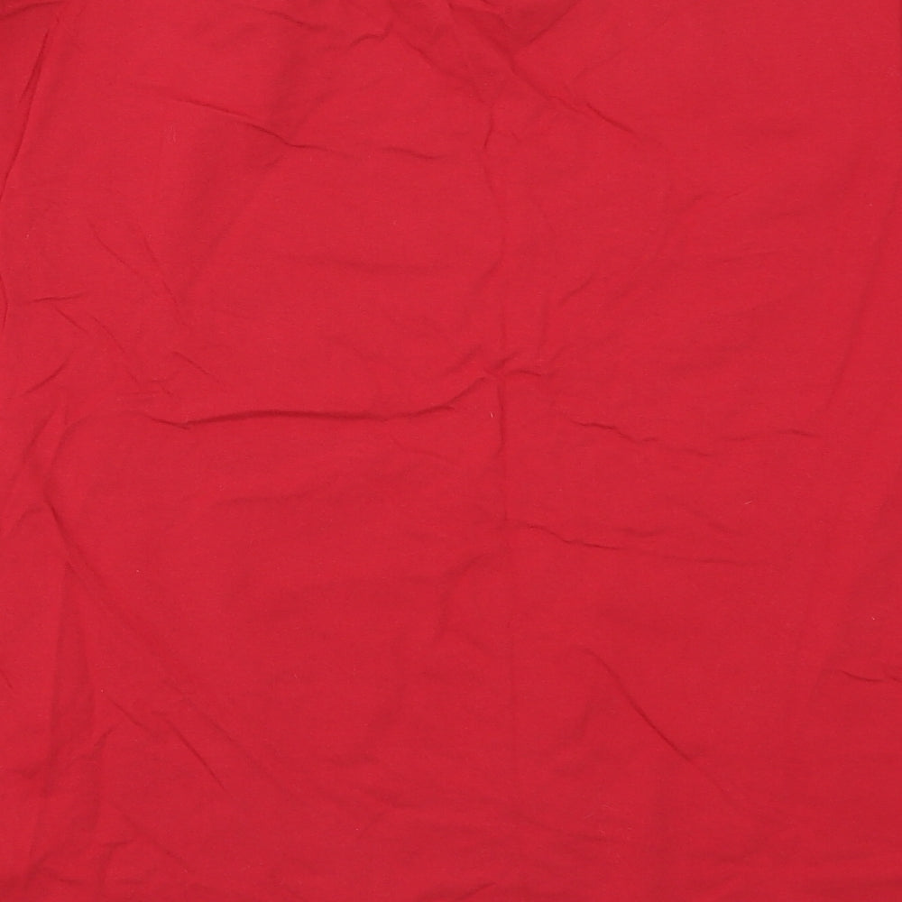 Atlas Mens Red    T-Shirt Size 2XL  - Abstract