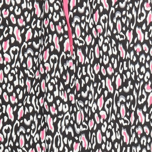 Preworn Womens Pink Animal Print  Trousers  Size L L30 in - Black and Pink Loungewear