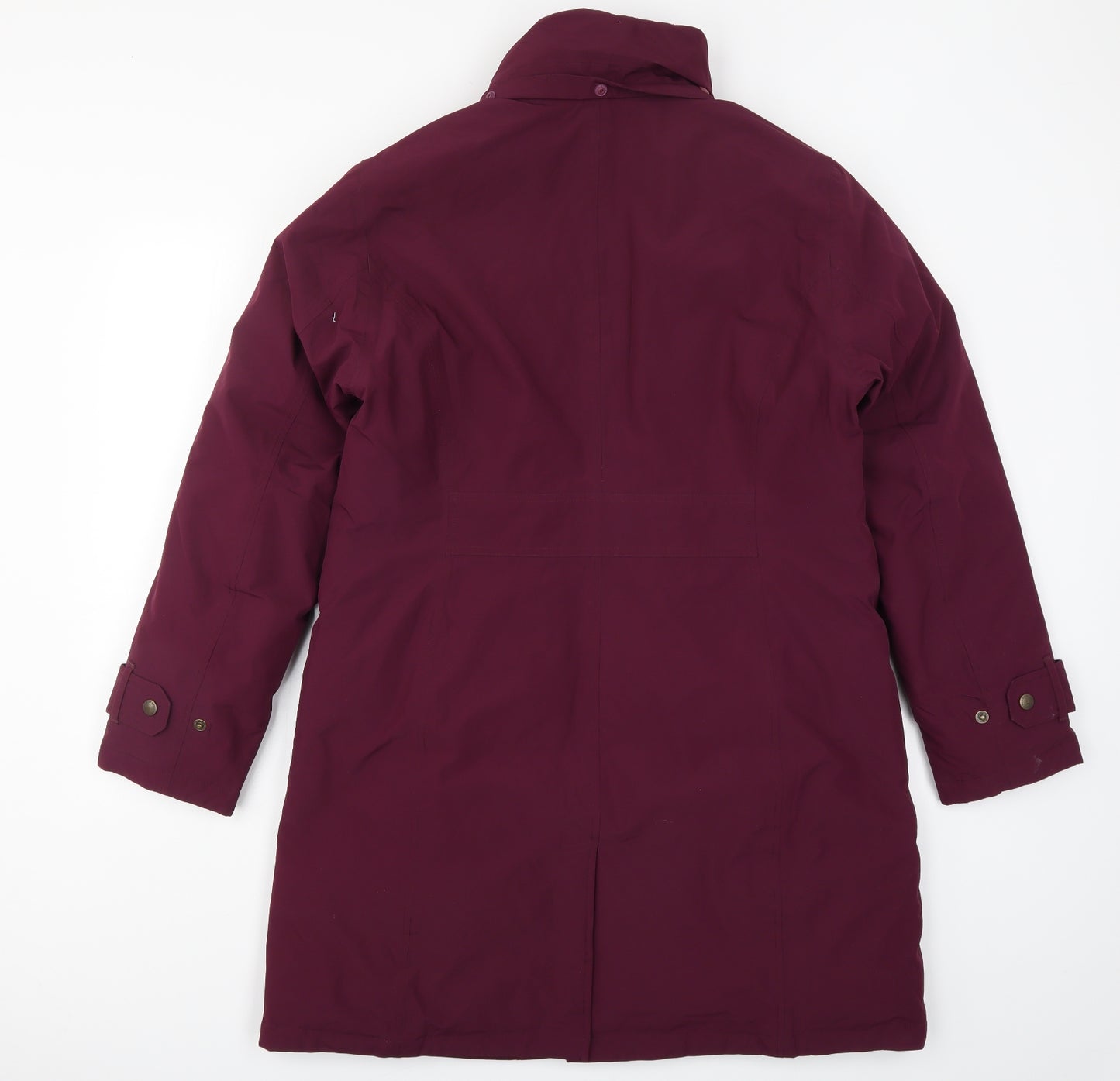 Lands End Womens Purple   Overcoat Coat Size M  - Plum Coloured