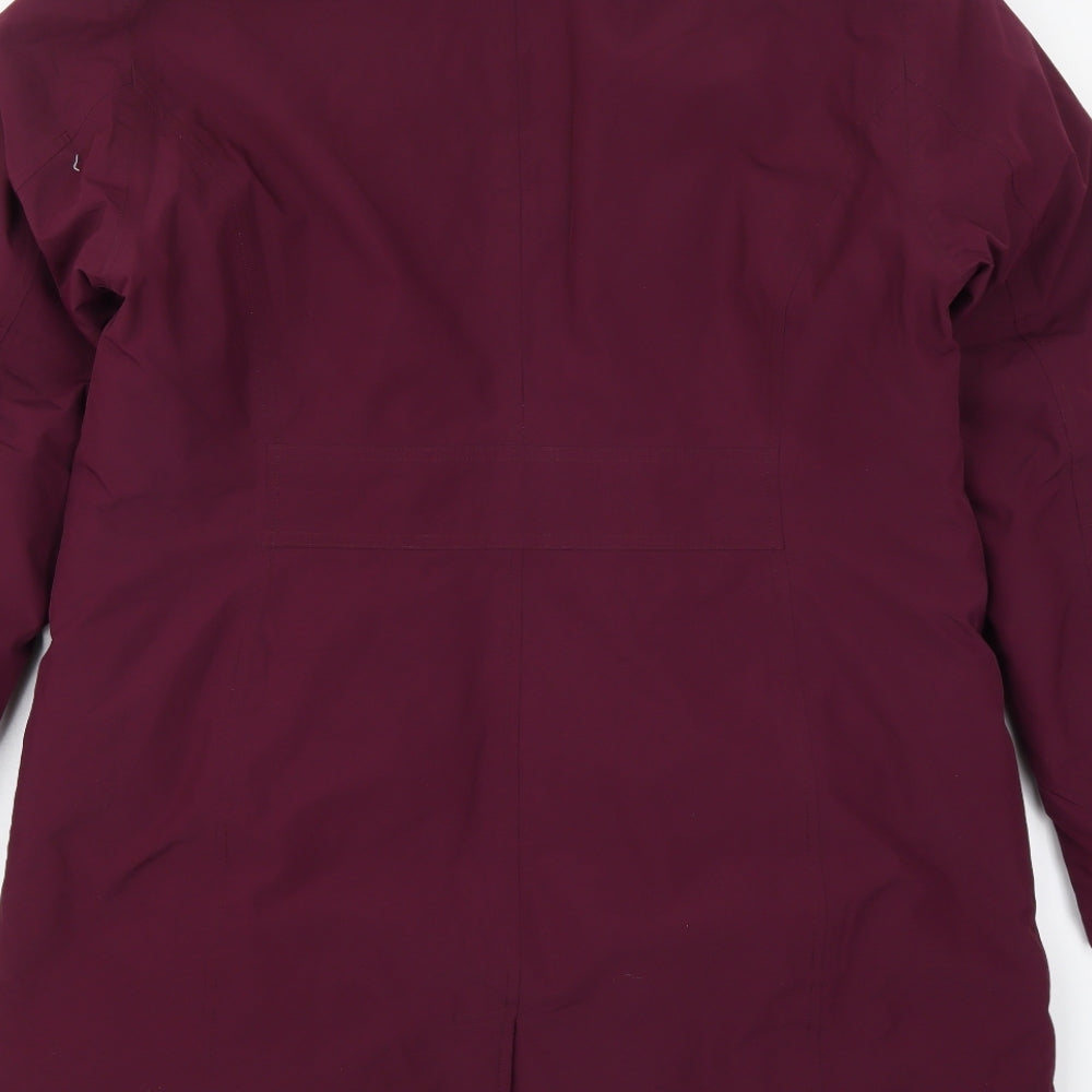 Lands End Womens Purple   Overcoat Coat Size M  - Plum Coloured